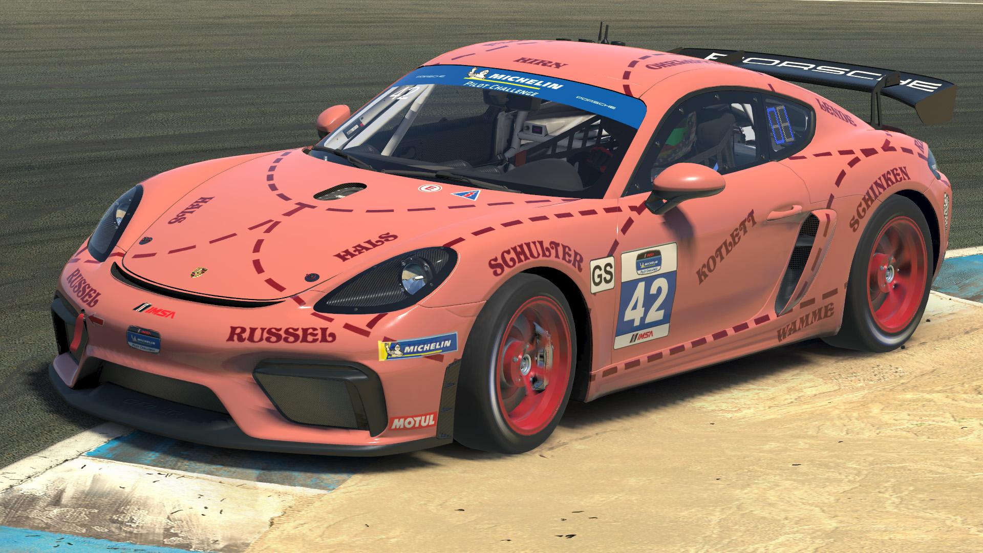 Porsche pink pig