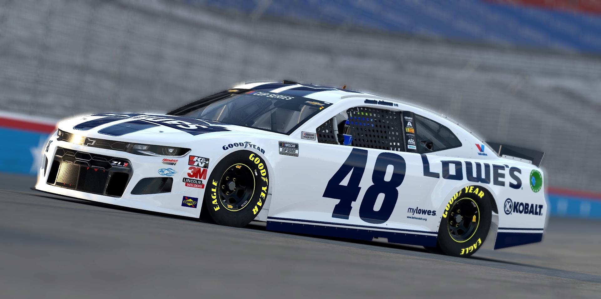 Lowes White Stripe Jimmie Johnson 