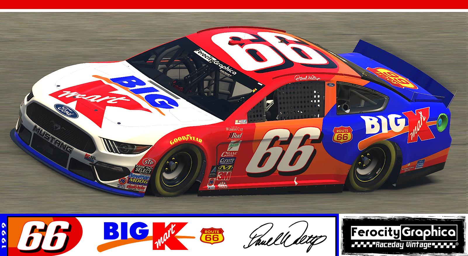 1999 #66 Darrell Waltrip Big Kmart Ford Winston Cup by Scott Mitton ...