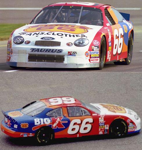 1999 #66 Darrell Waltrip Route 66 / Big Kmart Ford Winston Cup (NO ...