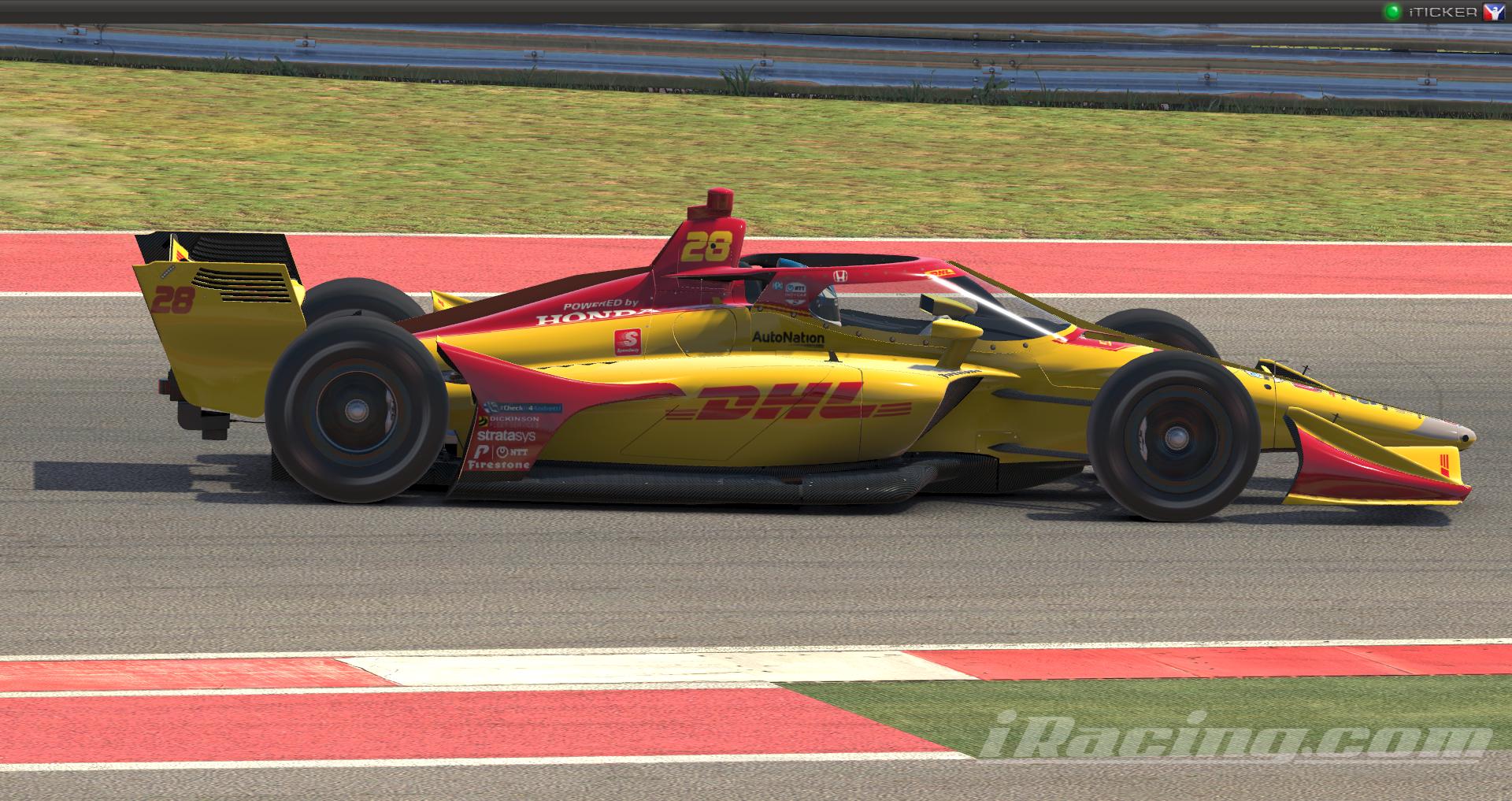 Ryan HunterReay 28 DHL 2020 NTT Data Indycar Series With Custom