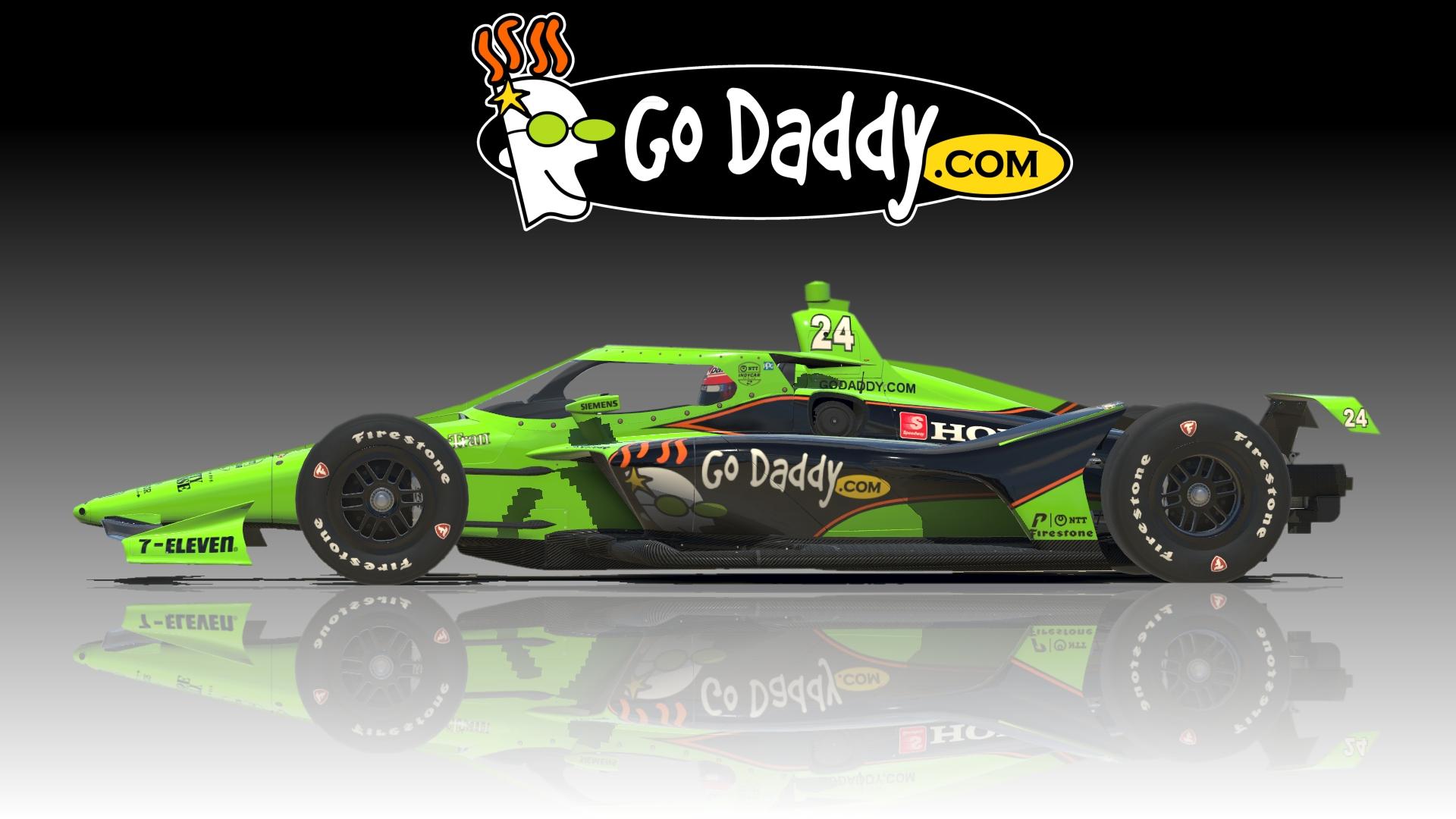 Indycar Dallara IR18 GoDaddy 2020 by Don Craig - Trading Paints