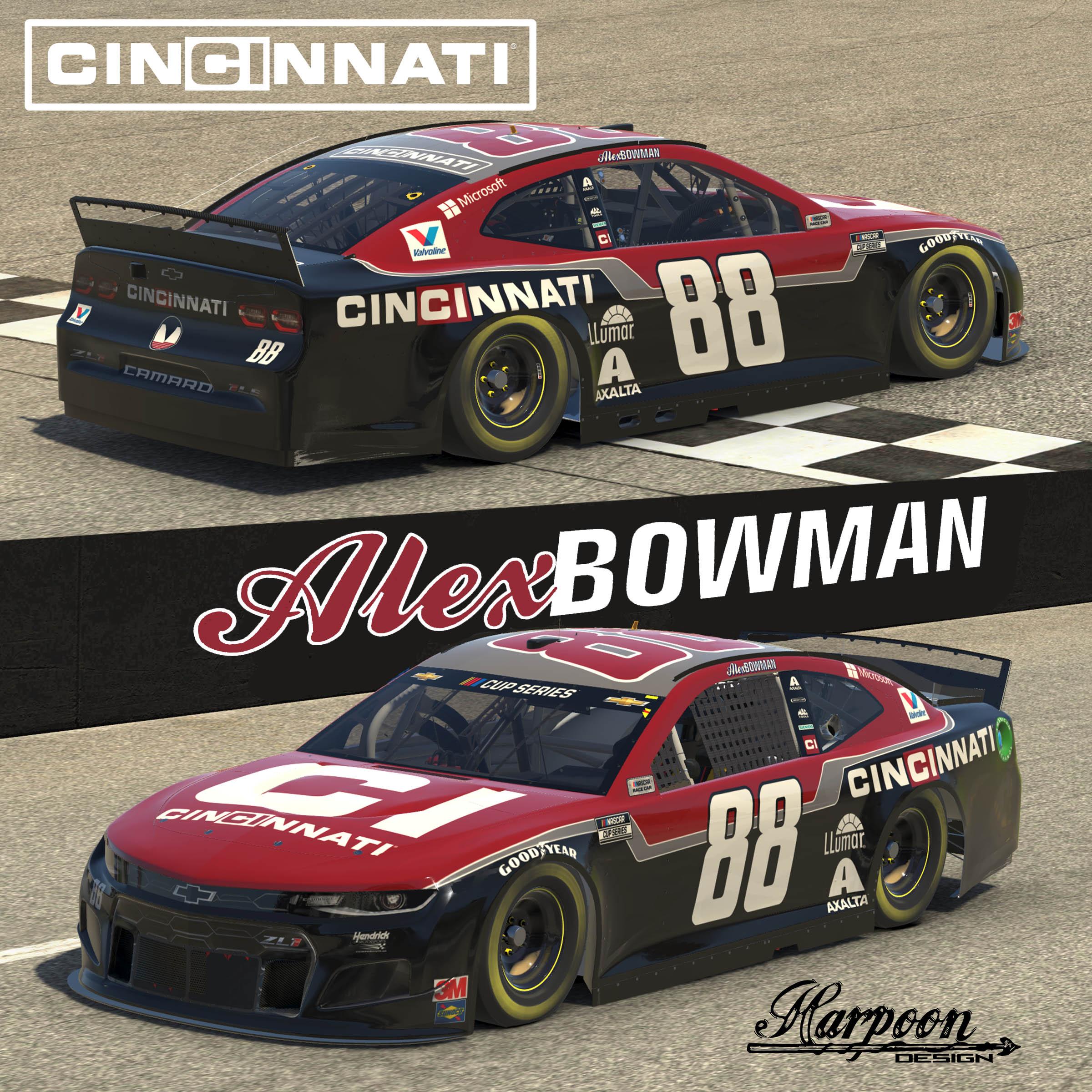 2020 Alex Bowman Cincinatti Camaro Zl1le By Brantley Roden - Trading Paints