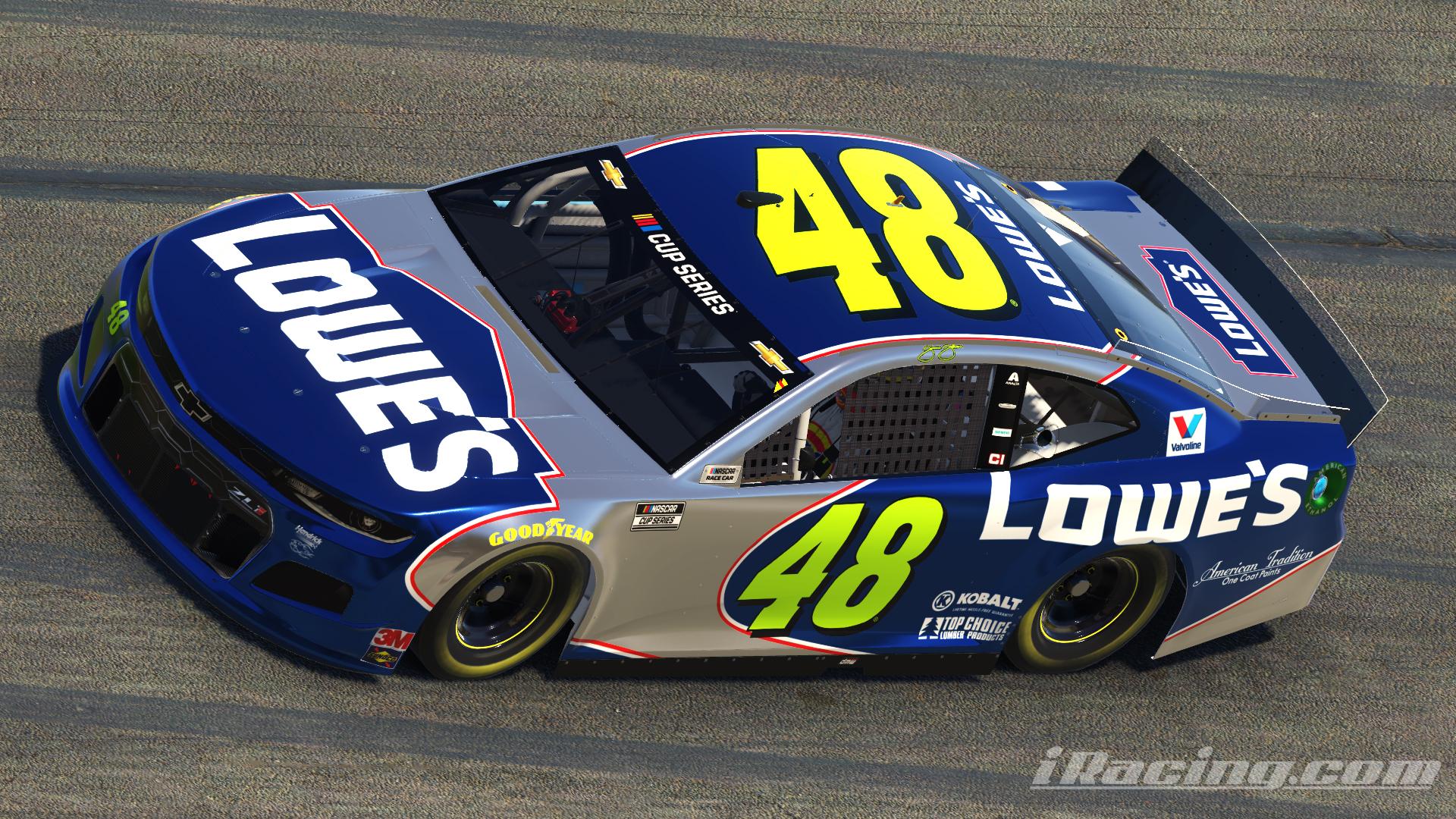 2020 Fictional Jimmie Johnson Lowes 48 Chevy by Dustin Winegardner