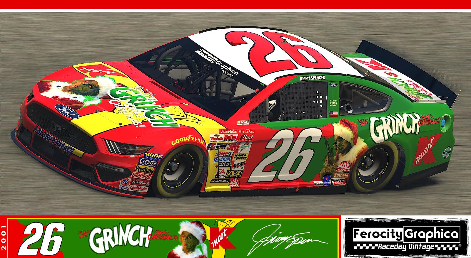 2001 #26 Jimmy Spencer Kmart / The Grinch Ford Winston Cup by Scott ...