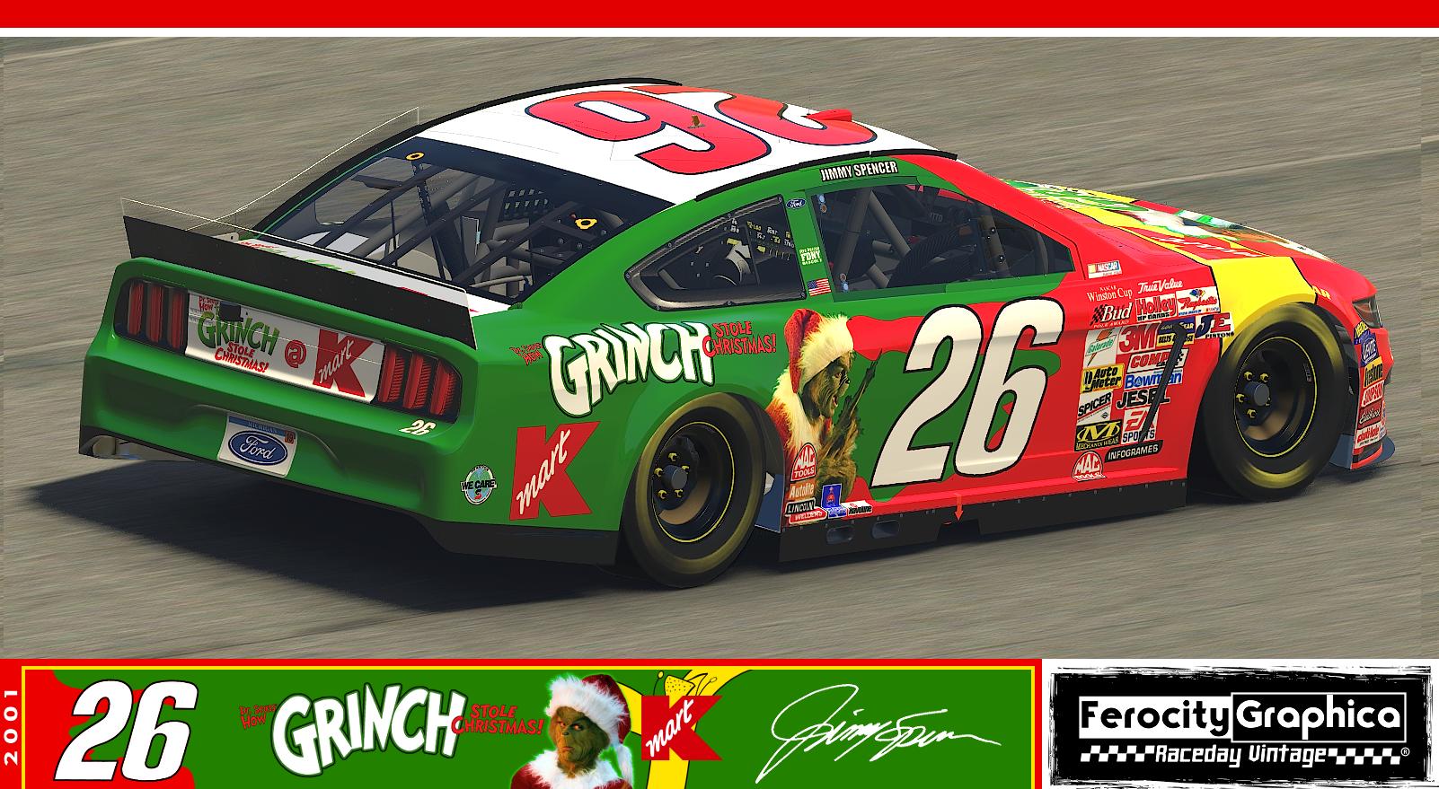 2001 #26 Jimmy Spencer Kmart / The Grinch Ford Winston Cup by Scott ...