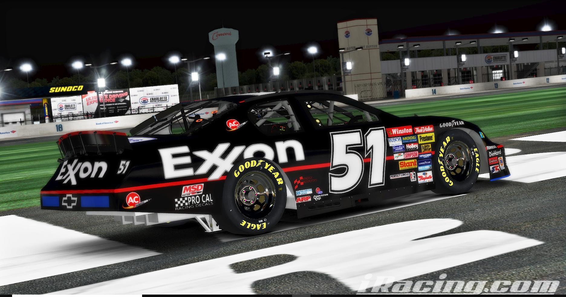 Exxon Rowdy Burns Days of Thunder by Trent Williams - Trading Paints