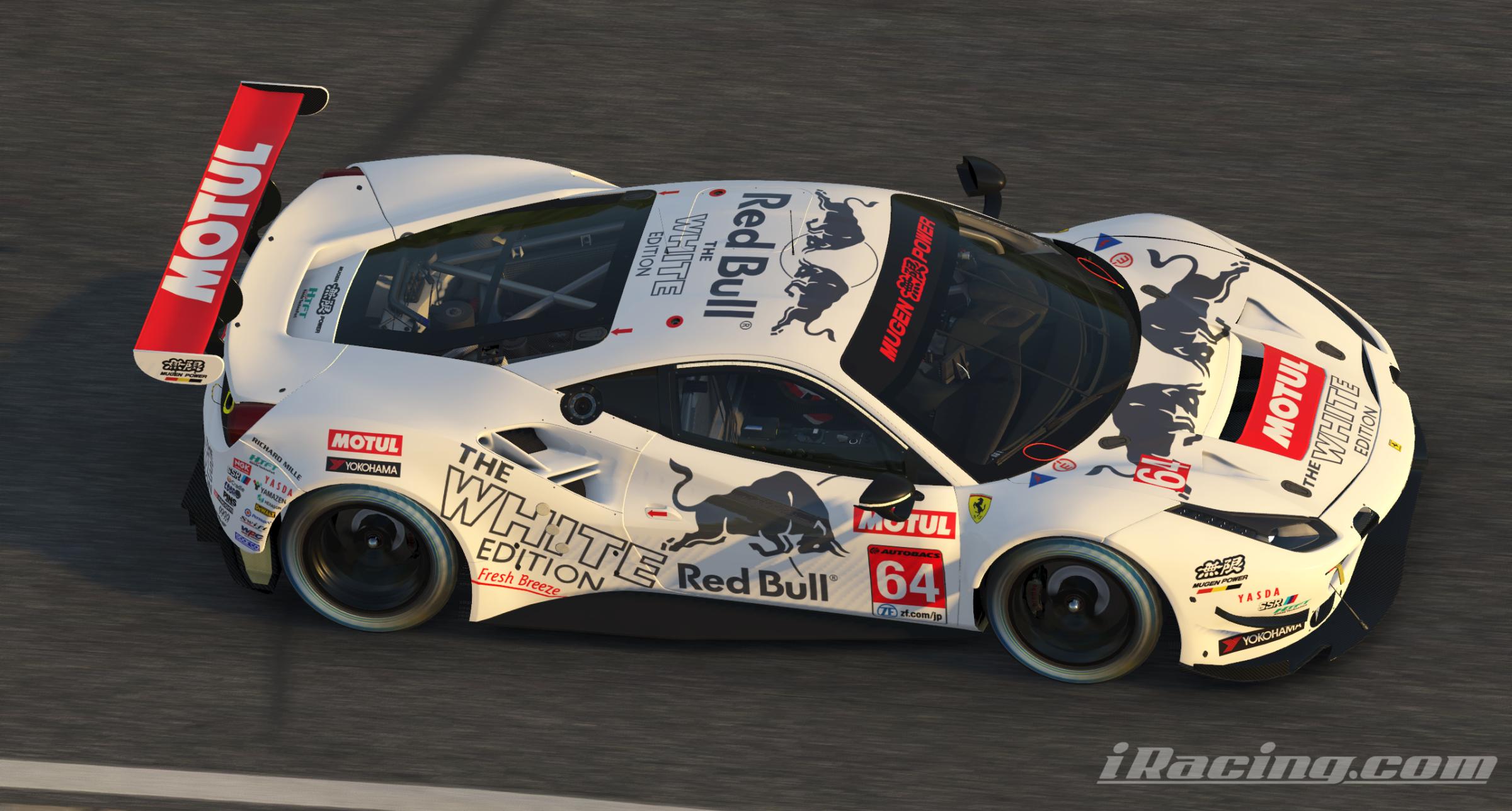 Mugen Motul Redbull White Edition 488 GTE by Neil H ...