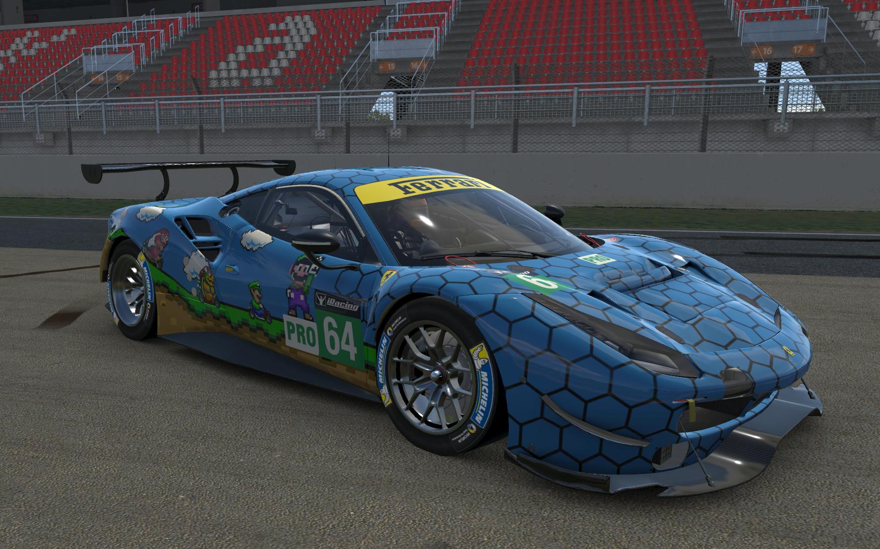 Super Mario Kart Ferrari 488GTE by Daniel P. - Trading Paints