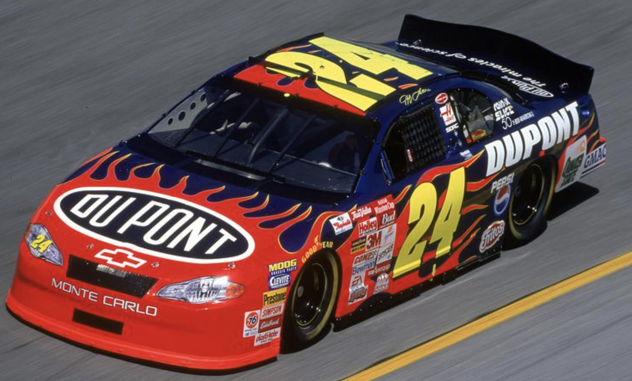 2001 Hendrick Motorsports #24 DuPont NASCAR throwback flames livery by ...