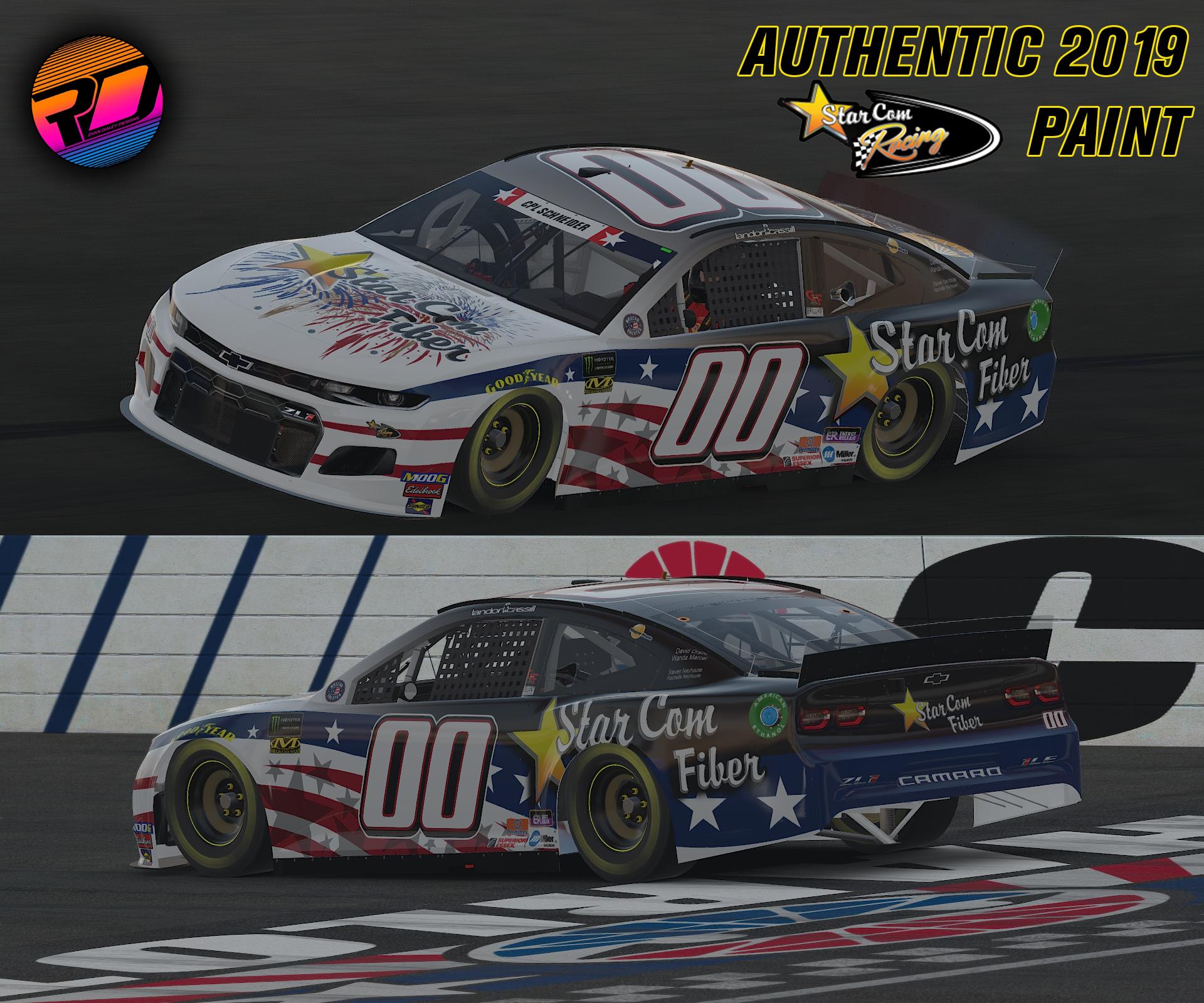 2019 Landon Cassill StarCom Fiber Patriotic by Alexander L Russell ...