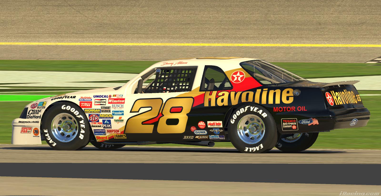 1987 Davey Allison Texaco Havoline with Number by Ben Horton - Trading ...