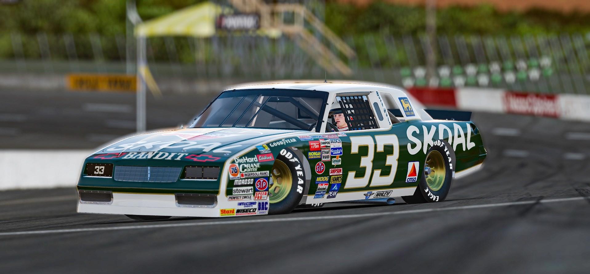 (Custom #33) 1987 Harry Gant Skoal Bandit by Josh Cade - Trading Paints