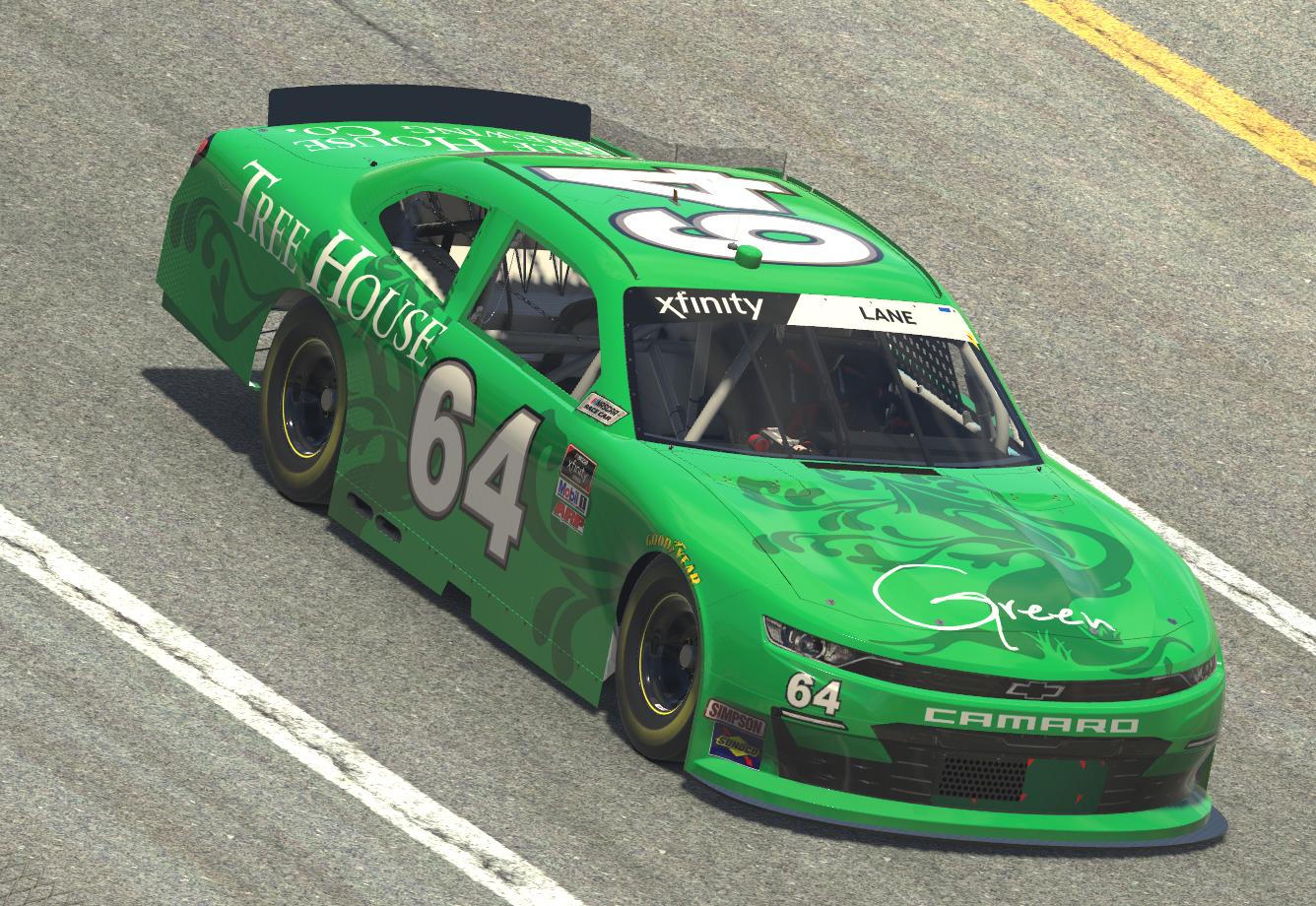 Green Xfinity Camaro by Eric Lane - Trading Paints