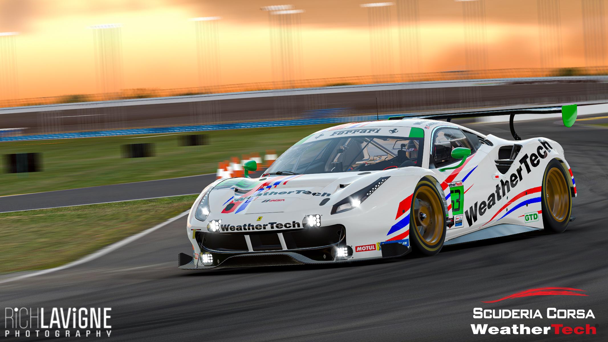 2020 Weathertech Ferrari 488 GTD from the Weathertech 240 ...