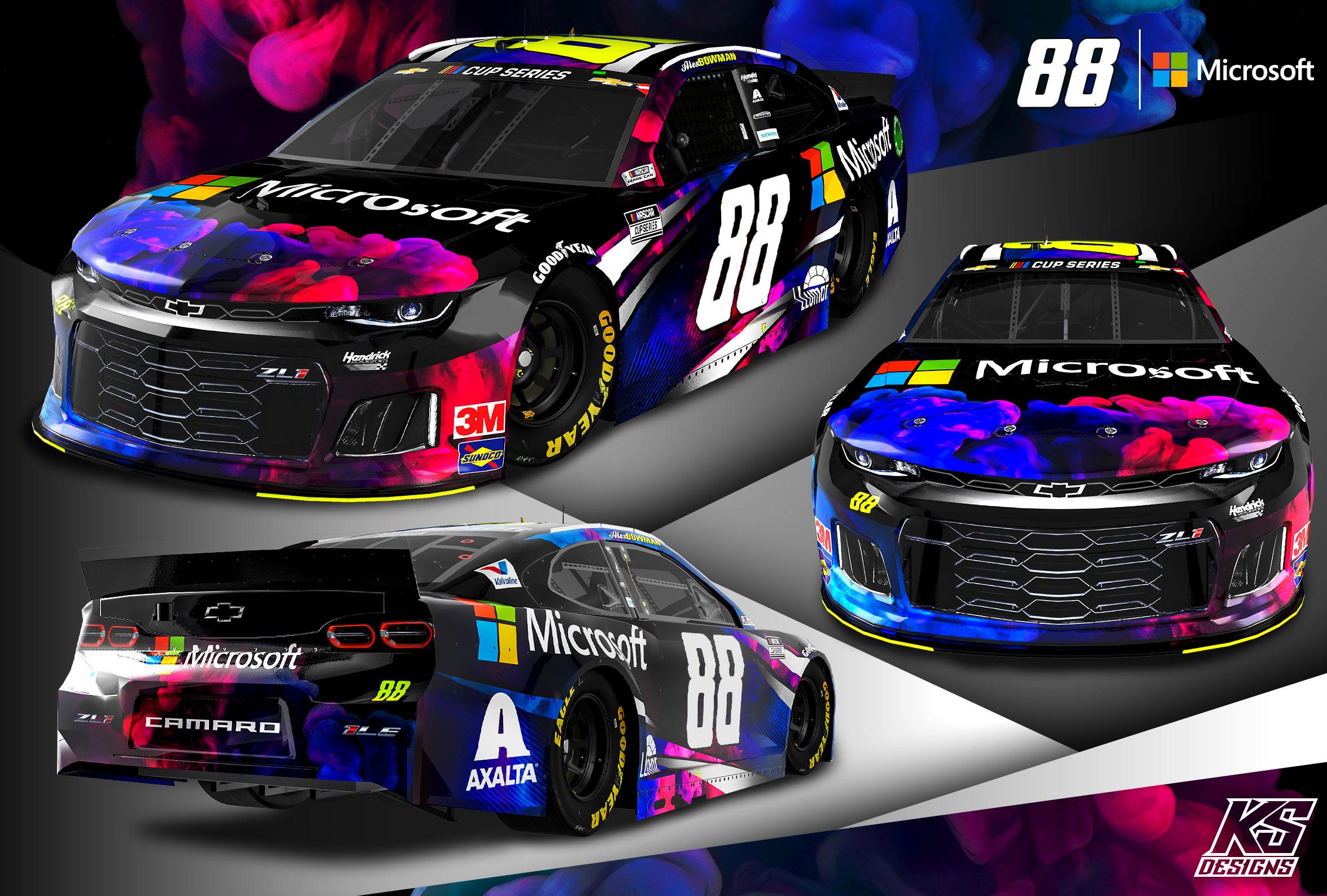 Alex Bowman Microsoft Concept by Kyle Sykes Trading Paints