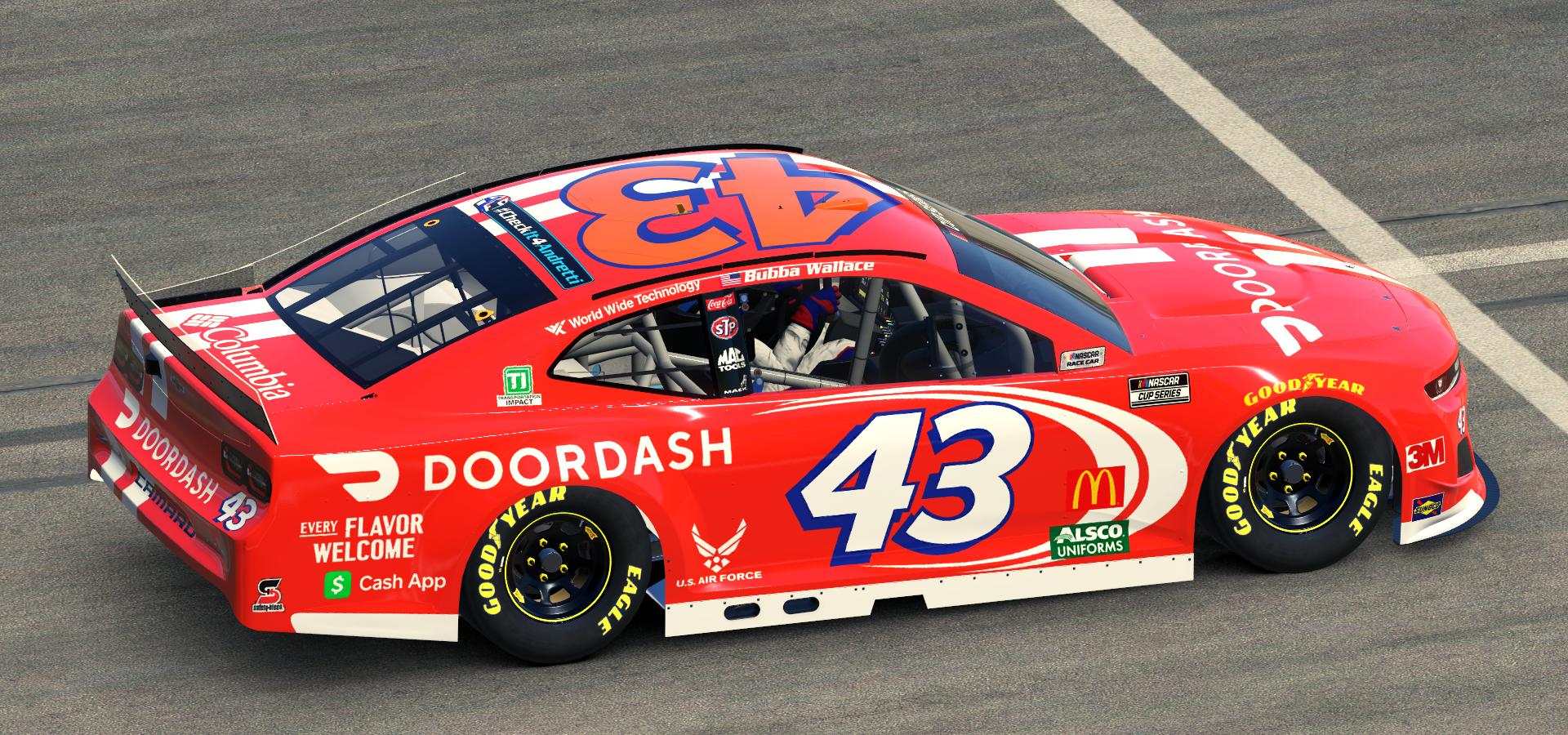 Bubba Wallace Doordash Chevrolet Camaro ZL1 by Matthew Wood - Trading ...