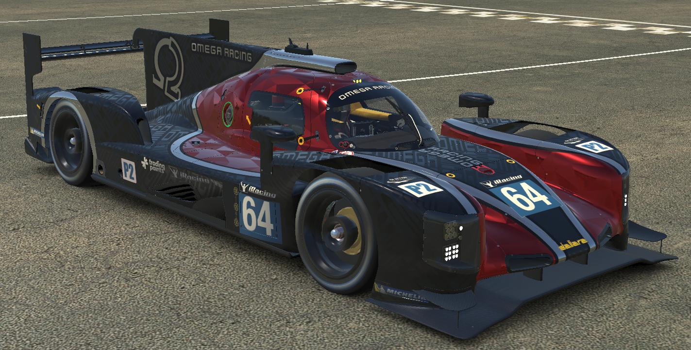 Red Black Omega Racing Dallara P217 LMP2 by Adnan A. - Trading Paints