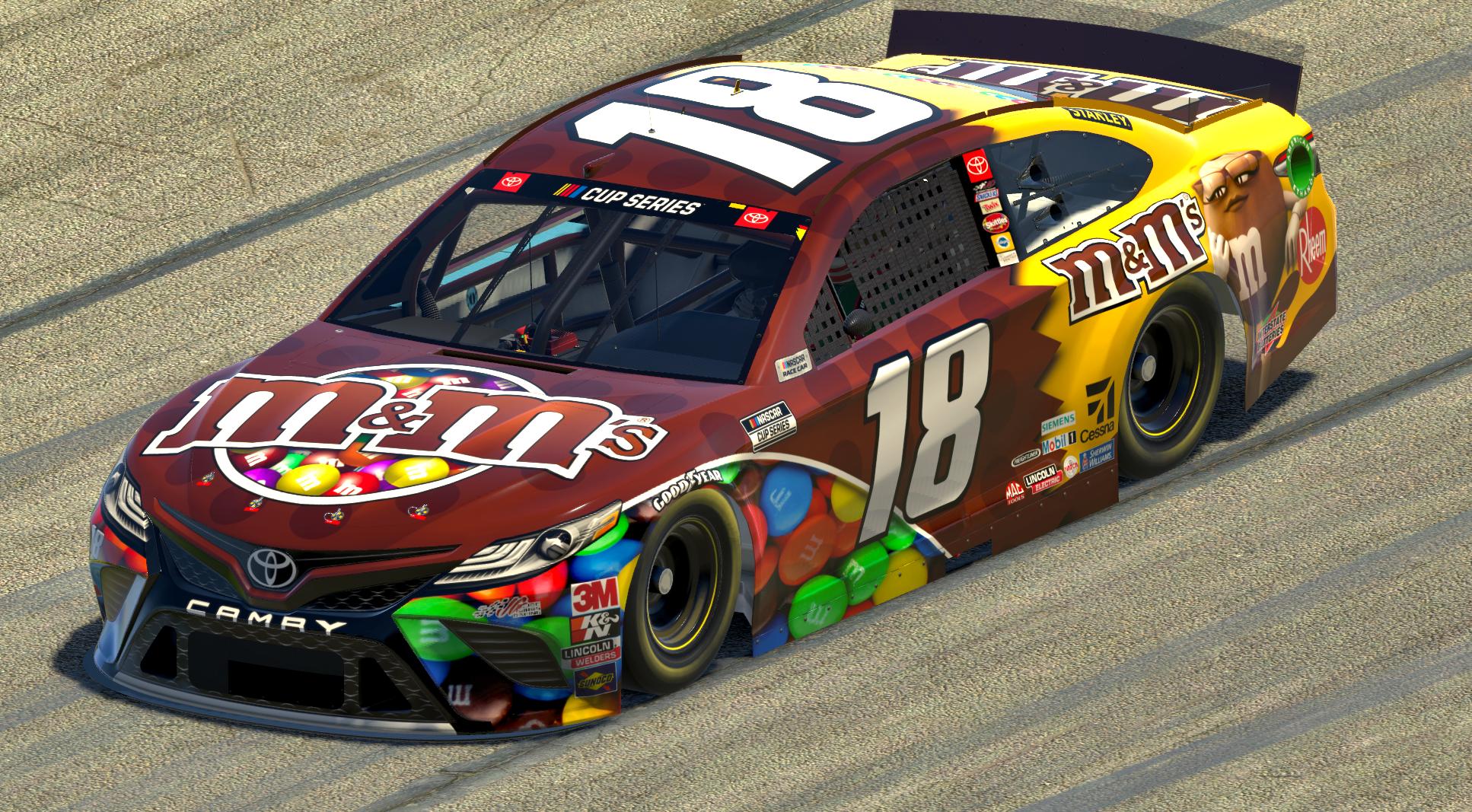 Kyle Busch #18 M&Ms Concept by Christopher Darling - Trading Paints