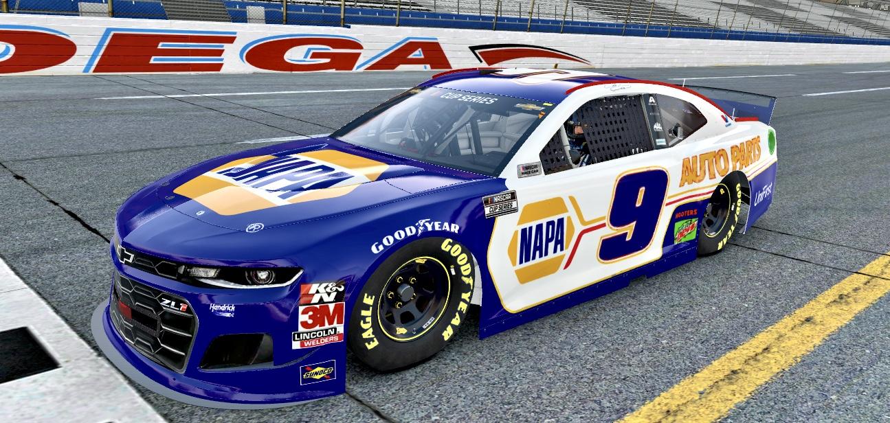 NAPA 9 Chase Elliott by Skyler fox Trading Paints