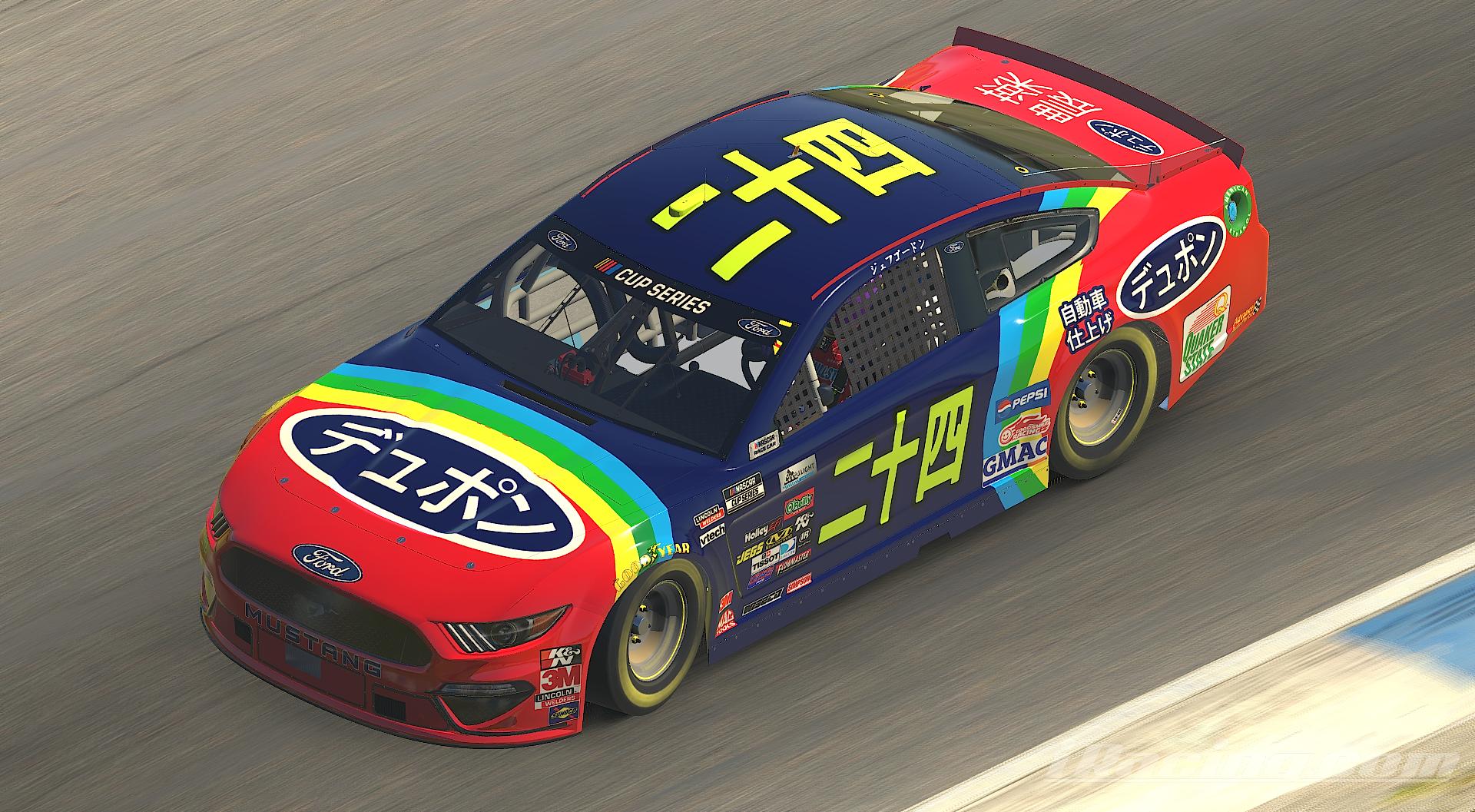 Jeff Gordon JAPAN Rainbow Warrior Dupont Ford Mustang - NUMBER by