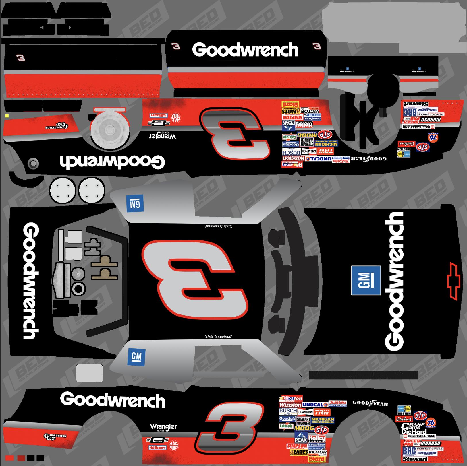 1988 Dale Earnhardt Goodwrench Concept by Skyler fox Trading Paints