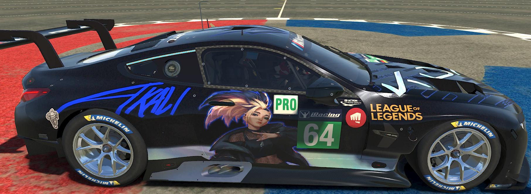 KDA Akali BMW M8 GTE by Brandon Dollar - Trading Paints