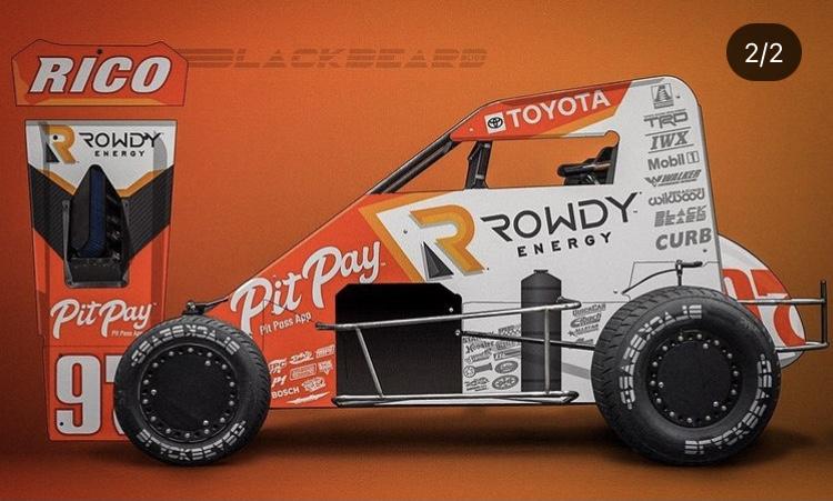 2021 Rico Abreu Chili Bowl With # by Koleton Anderson - Trading Paints