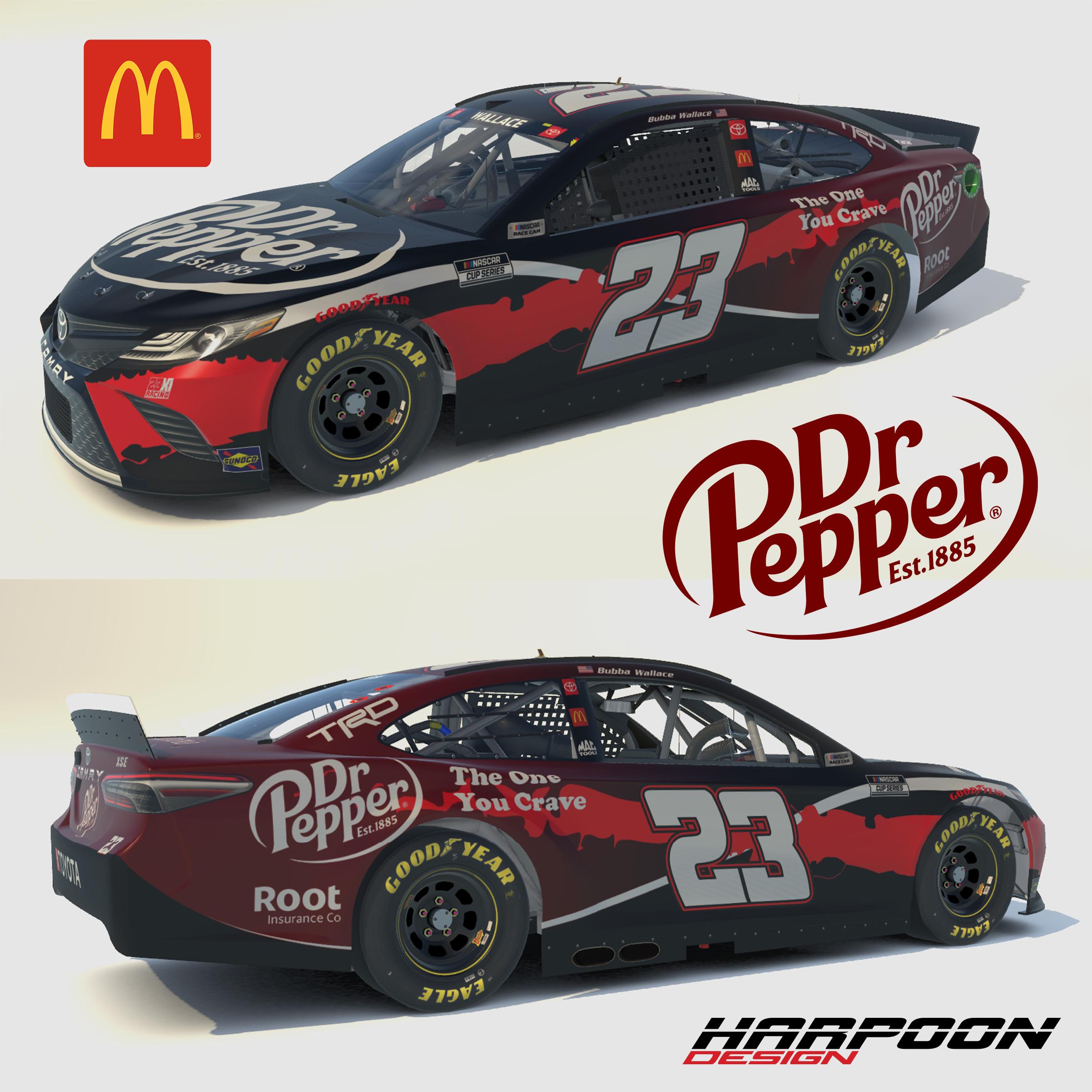 2021 Bubba Wallace Dr. Pepper Concept by Brantley Roden - Trading Paints