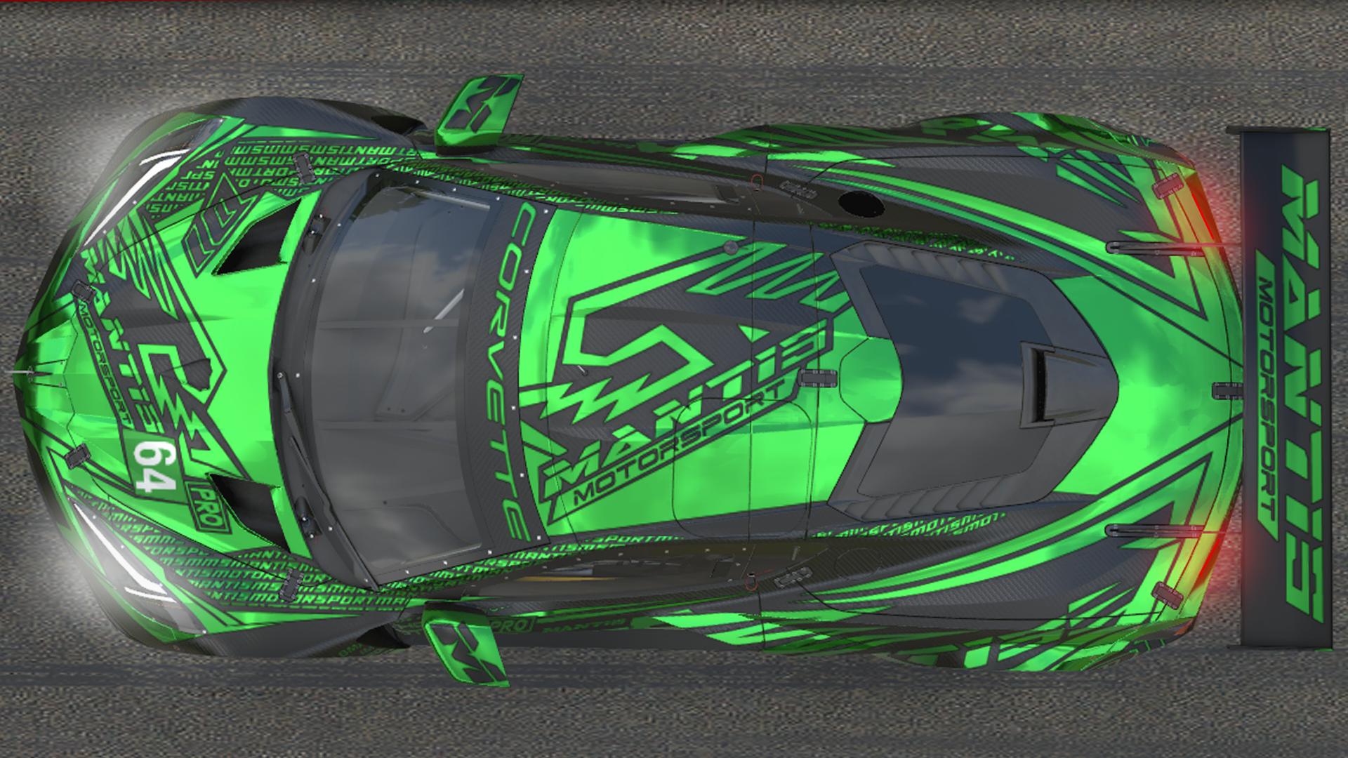 Chev Corvette C8R GTE SHAMROCK CHROME by Kirk S. Trading Paints