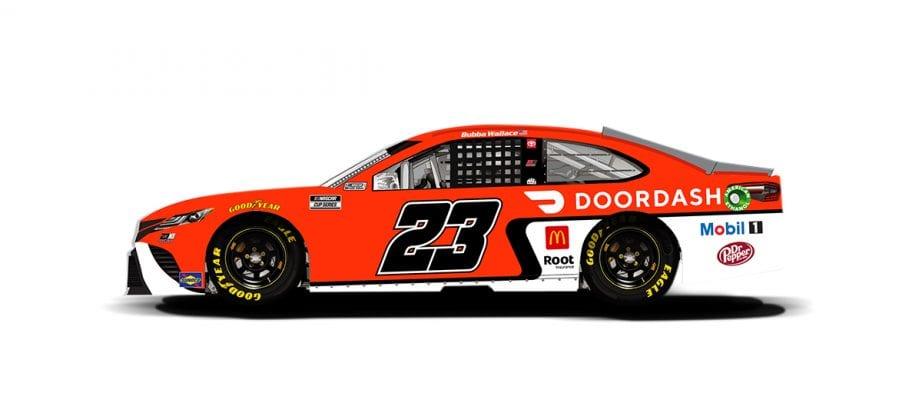 Bubba Wallace #23 Doordash 2021 NASCAR Cup Series With Custom Number by ...