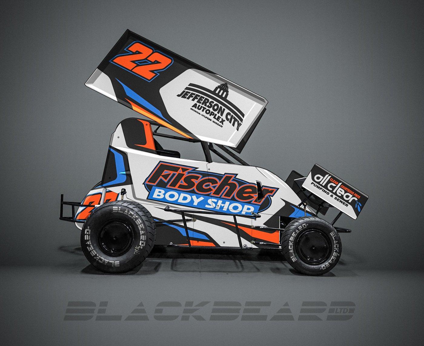 Fischer Body Shop Micro/Sprint Car Designed by BLACKBEARD LTD With by