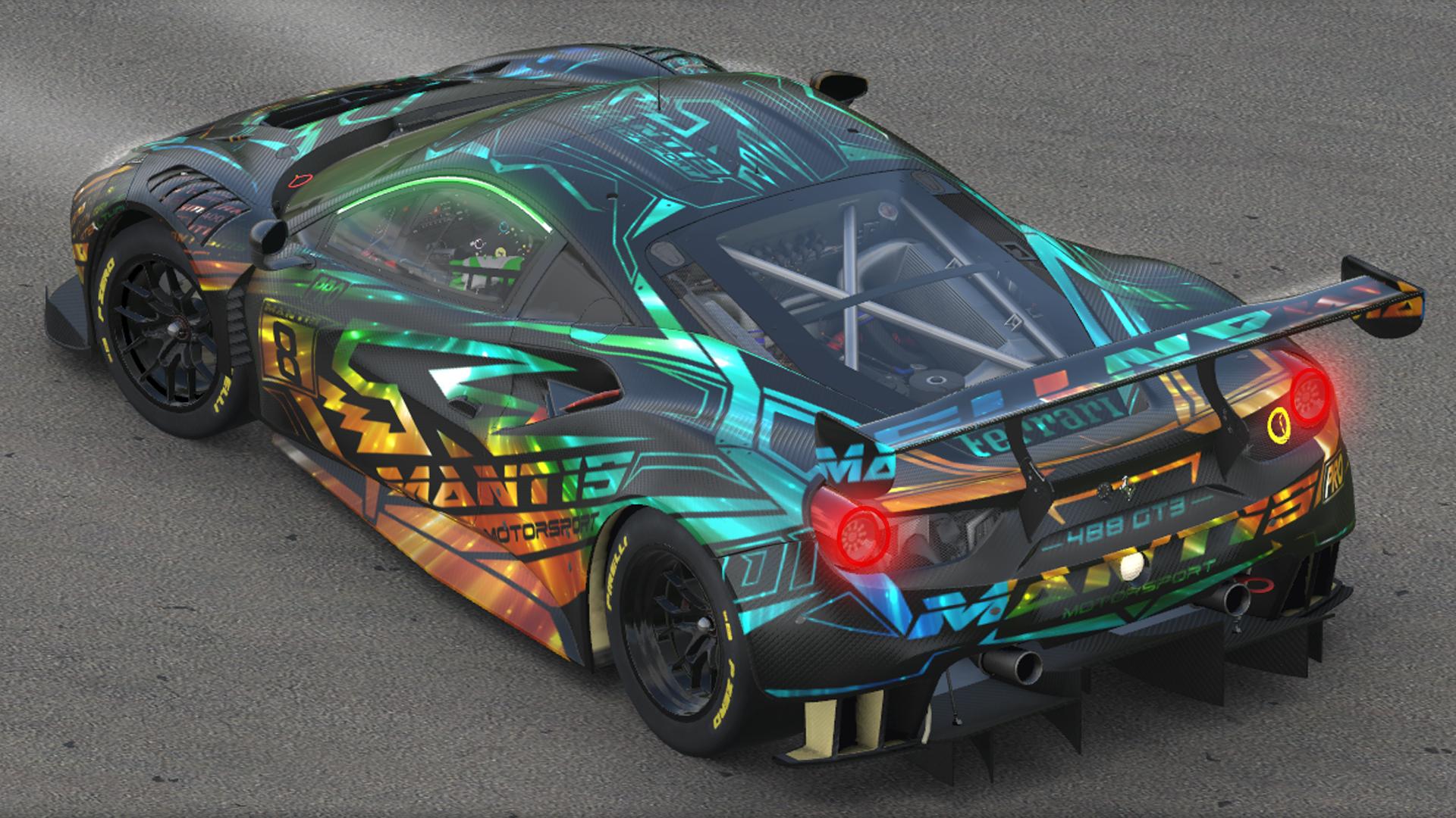 Ferrari 488 GT3 GALAXY CARBON by Kirk S. - Trading Paints