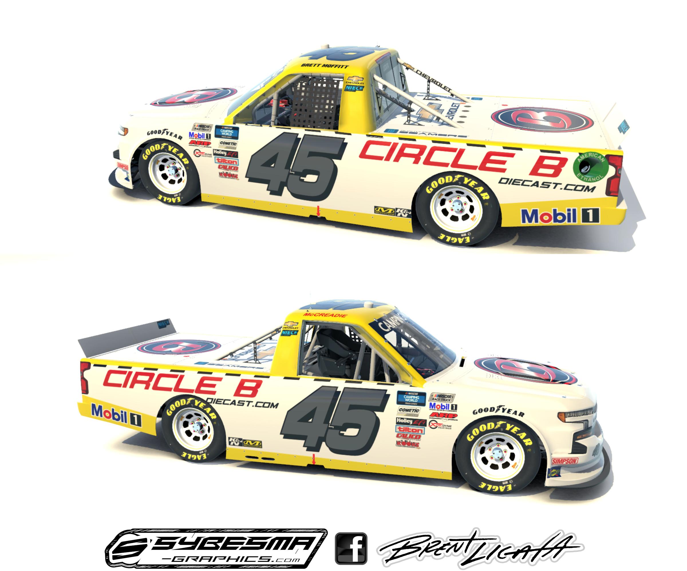 NCWTS 45 CircleBDiecast Brett Moffitt Bristol 2021 By Brent Licata2 ...