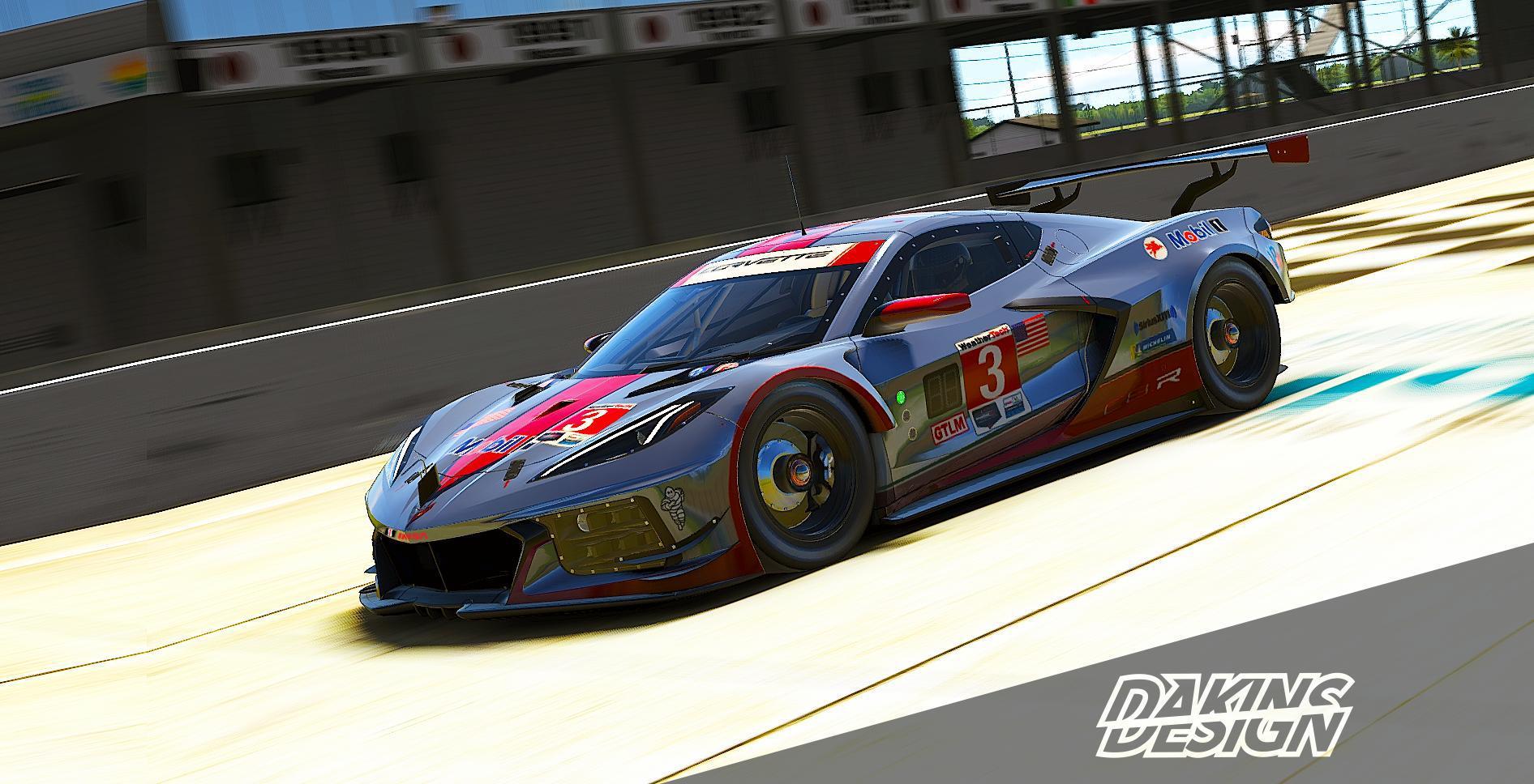 2021 Sebring IMSA Corvette C8R Mobil 1 Red (ONLY FOR USE IN IMSA SERIES ...