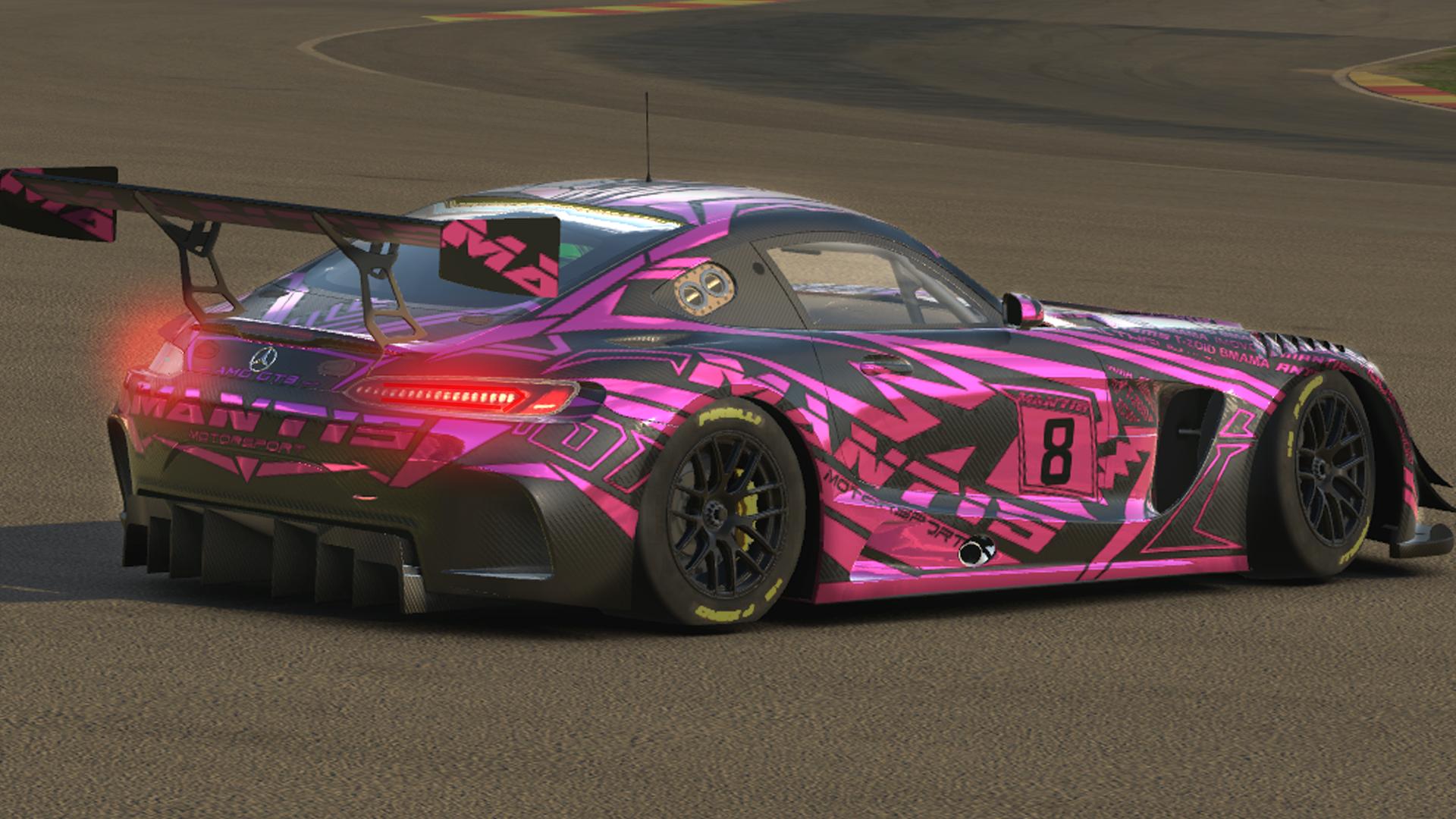 Mercedes AMG GT3 HOT PINK CHROME by Kirk S. - Trading Paints