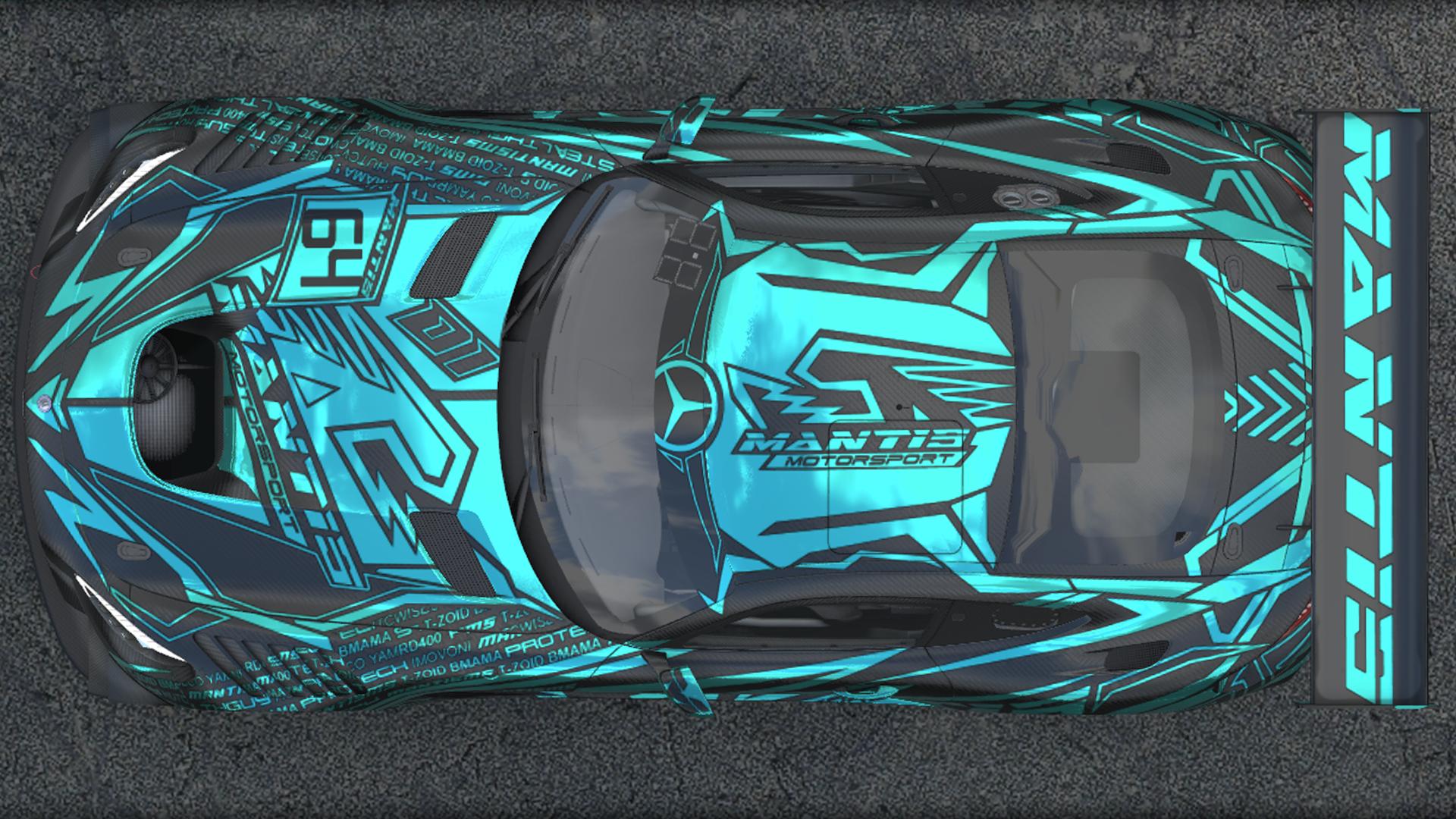 Mercedes AMG GT3 TEAL CHROME by Kirk S. - Trading Paints