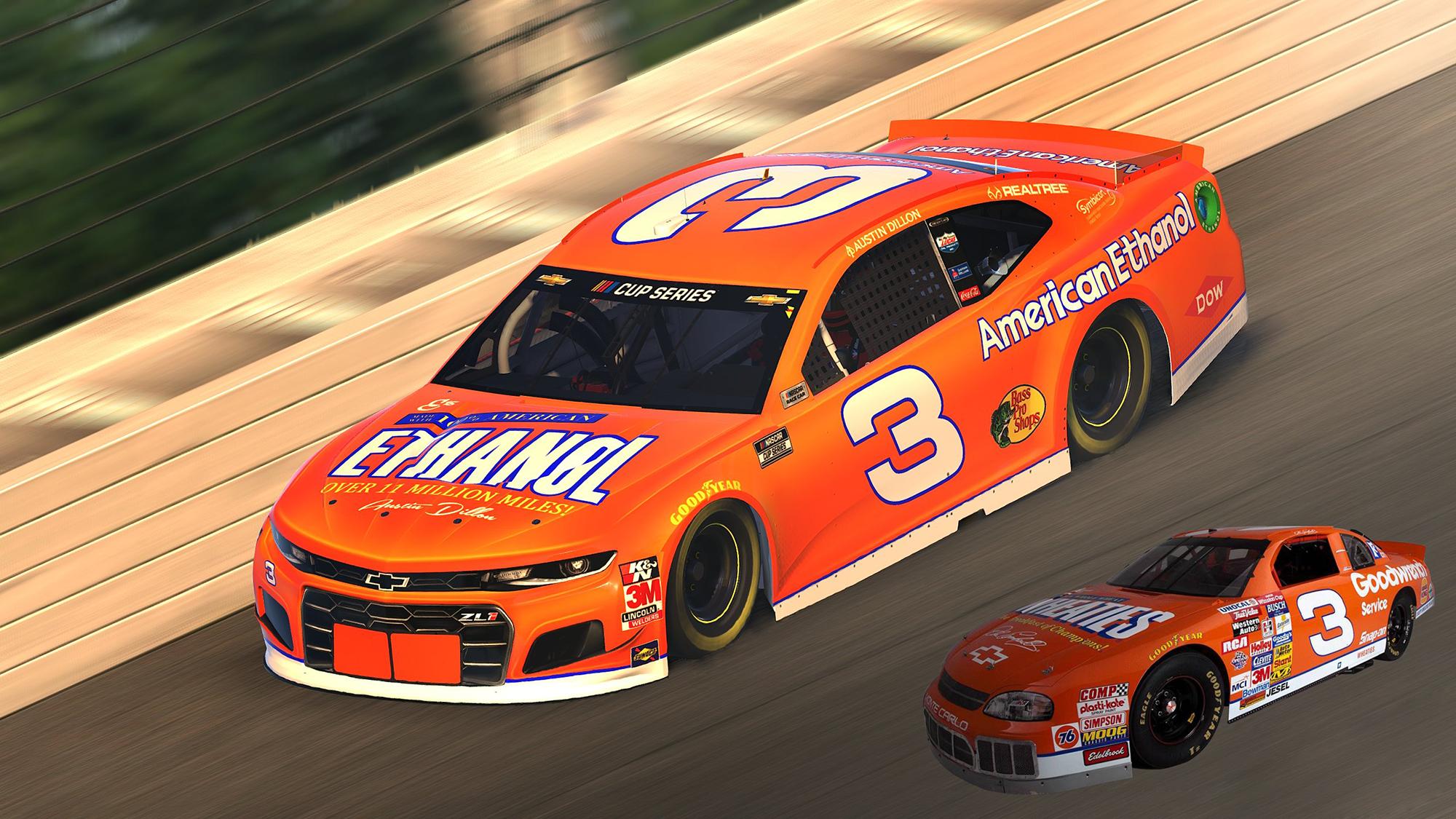 Austin Dillon Throwback Concept by Robbie J. Trading Paints