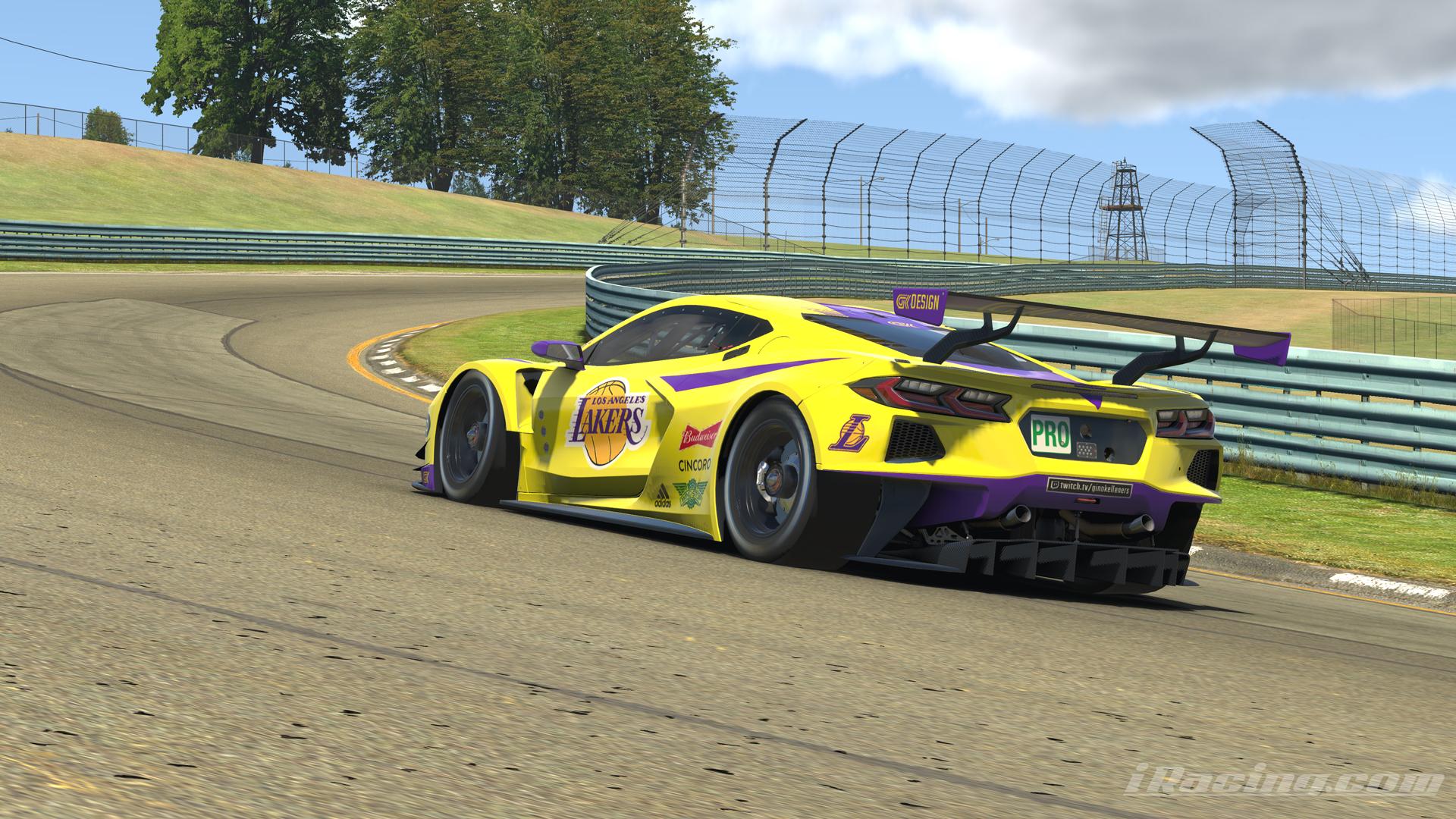 LA Lakers Livery Chevrolet Corvette C8.R GTE by Gino Kelleners Trading Paints