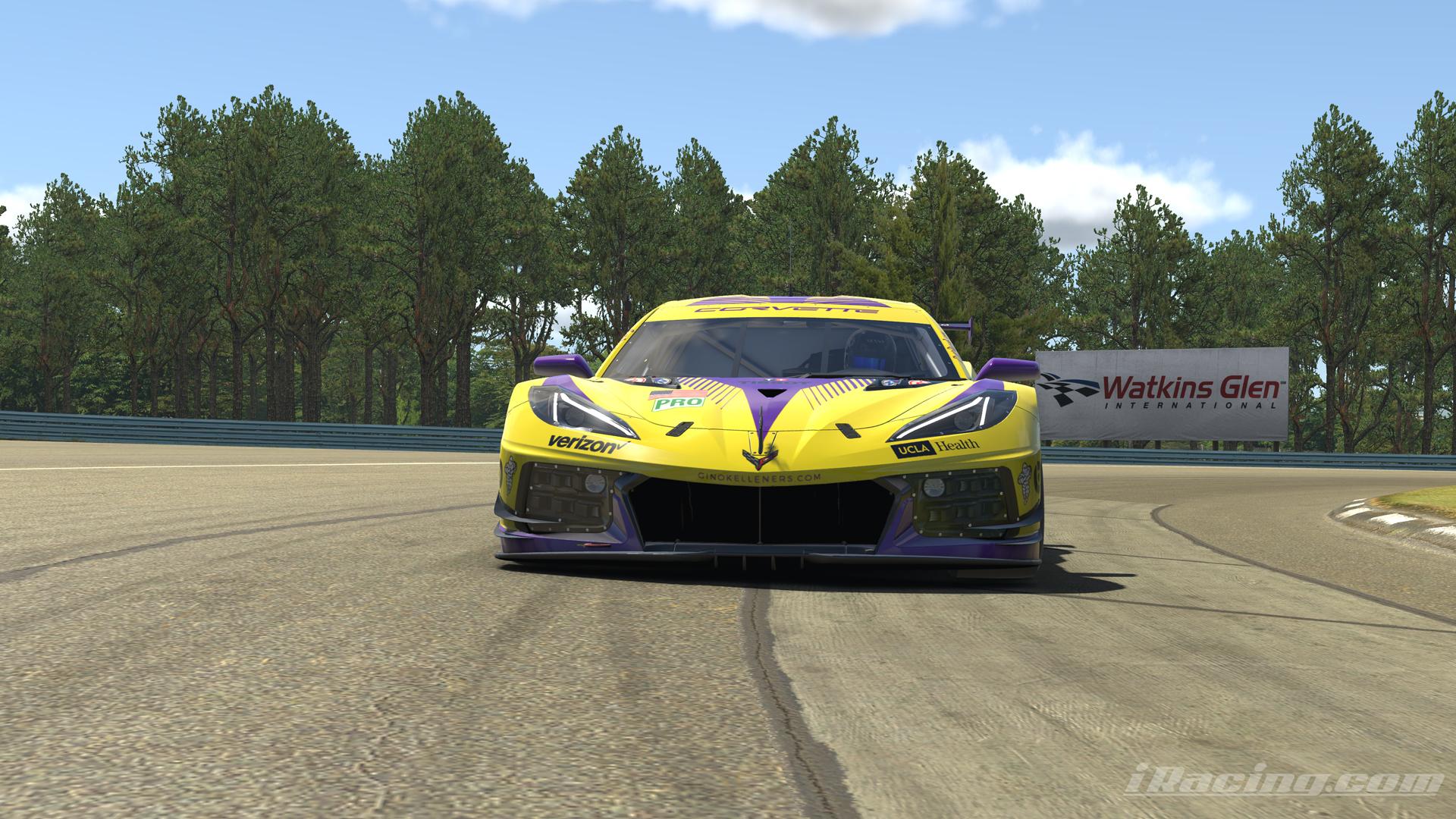 LA Lakers Livery Chevrolet Corvette C8.R GTE by Gino Kelleners