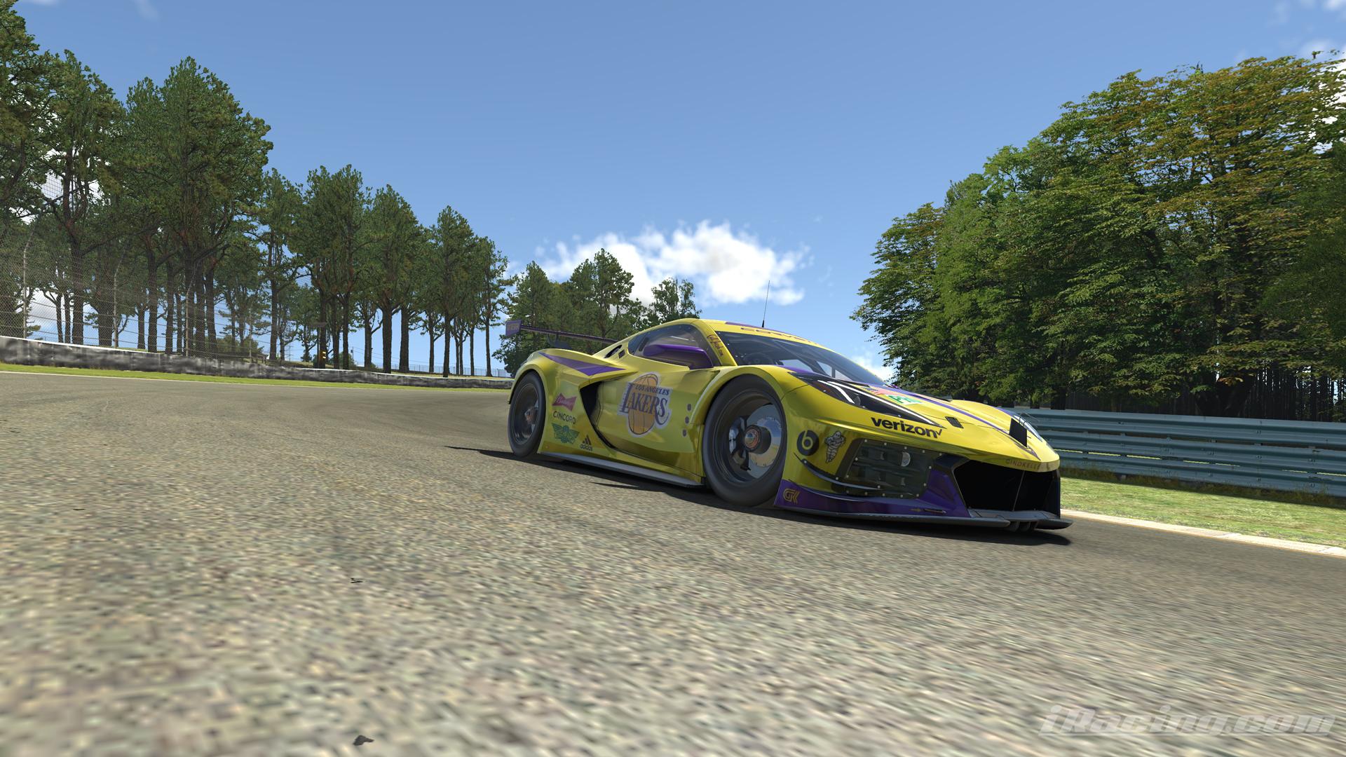 LA Lakers Livery Chevrolet Corvette C8.R GTE by Gino Kelleners Trading Paints