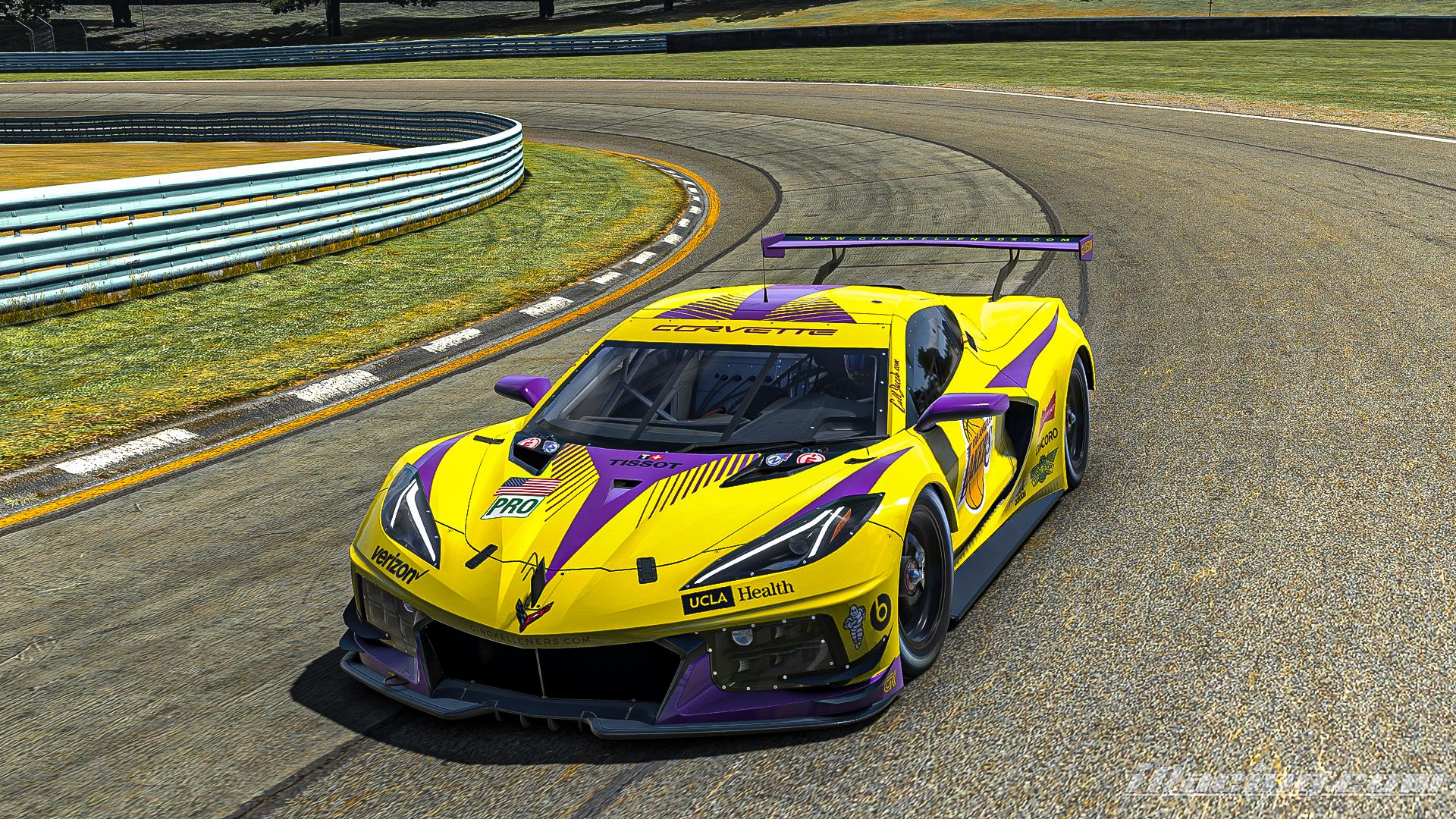 LA Lakers Livery Chevrolet Corvette C8.R GTE by Gino Kelleners