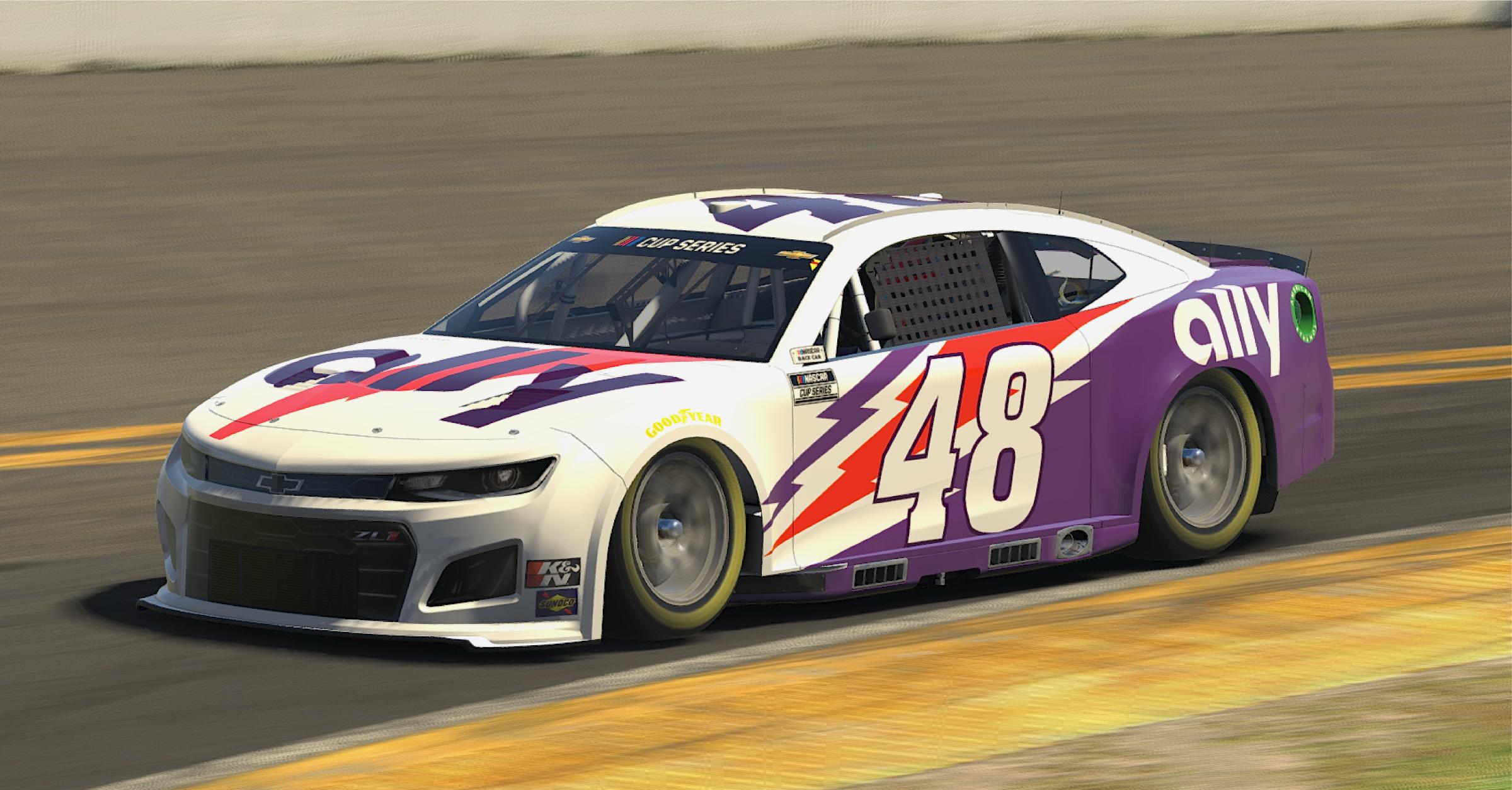 Jimmie Johnson Throwback Next Gen by Rocco V Procaccini Trading Paints