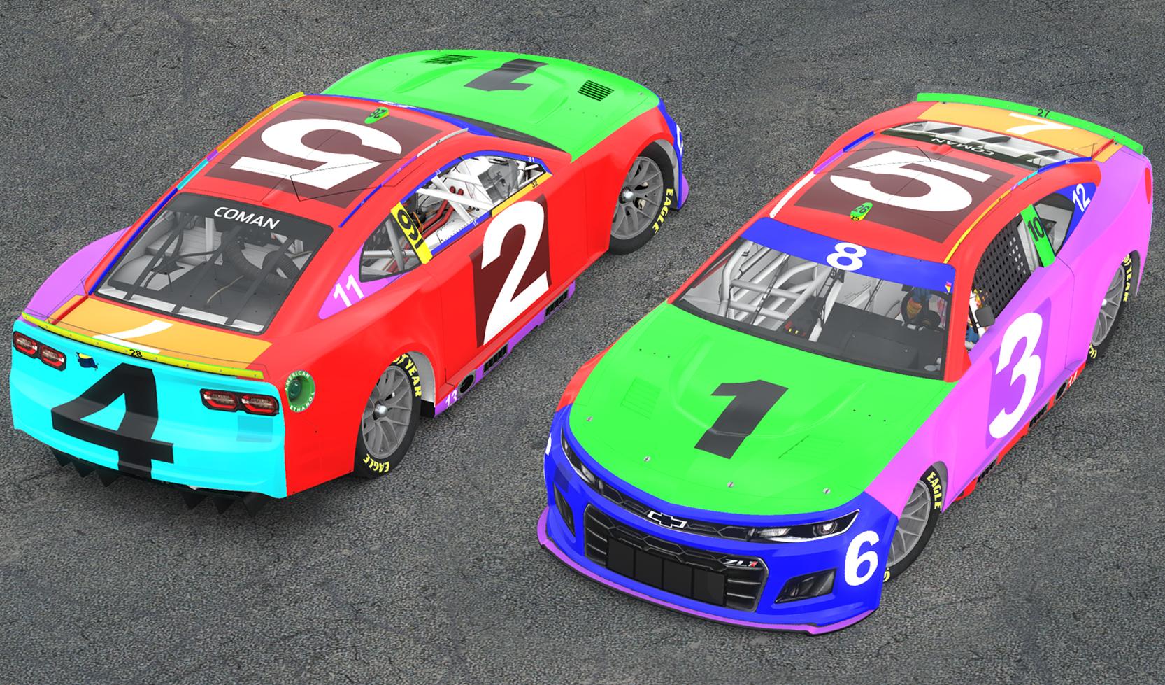 Nascar Next Gen Camaro Parts by Clyde Coman - Trading Paints