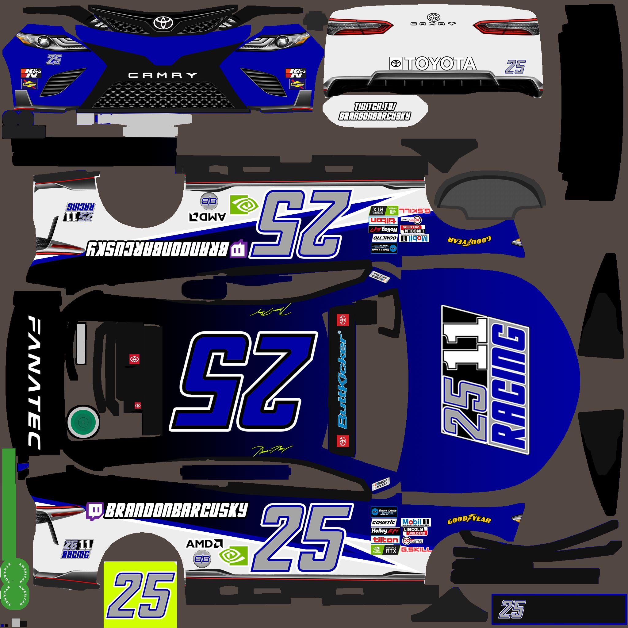 Brandon Barcusky Glcs S Next Gen Racing Toyota Camry Trd By Brandon Barcusky Trading