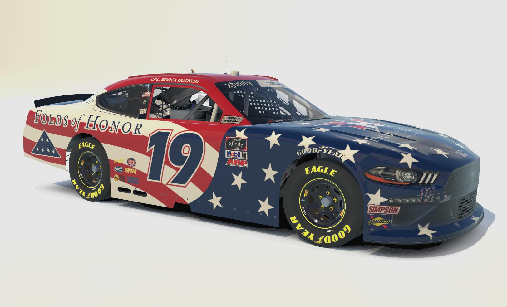 Folds Of Honor NASCAR Xfinity Ford Mustang By Travis Cedzidlo - Trading ...