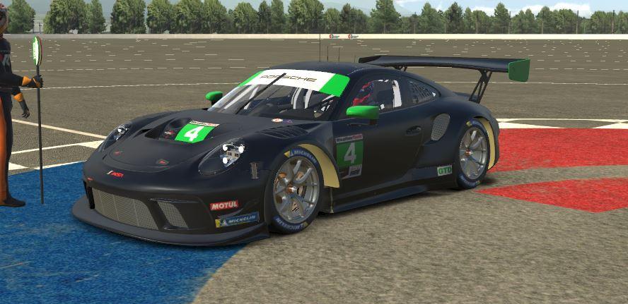 Porsche 911 Gt3 R Satin Black By Harry E. - Trading Paints