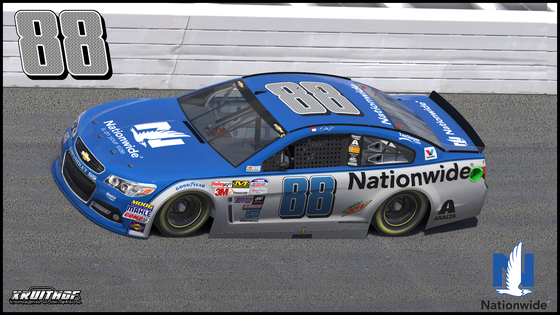 2016 Dale Earnhardt Jr. Nationwide by Justin Kruithof - Trading Paints