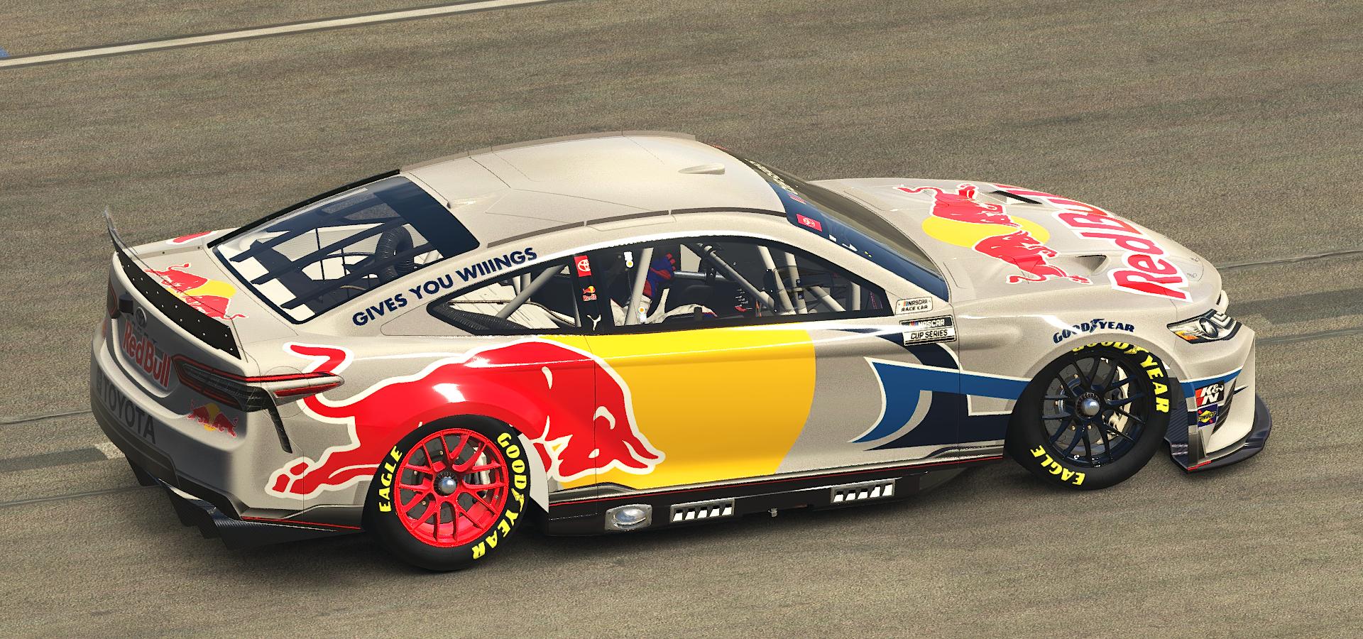 Red Bull NASCAR NextGen Toyota Camry Silver by Matthew Wood Trading