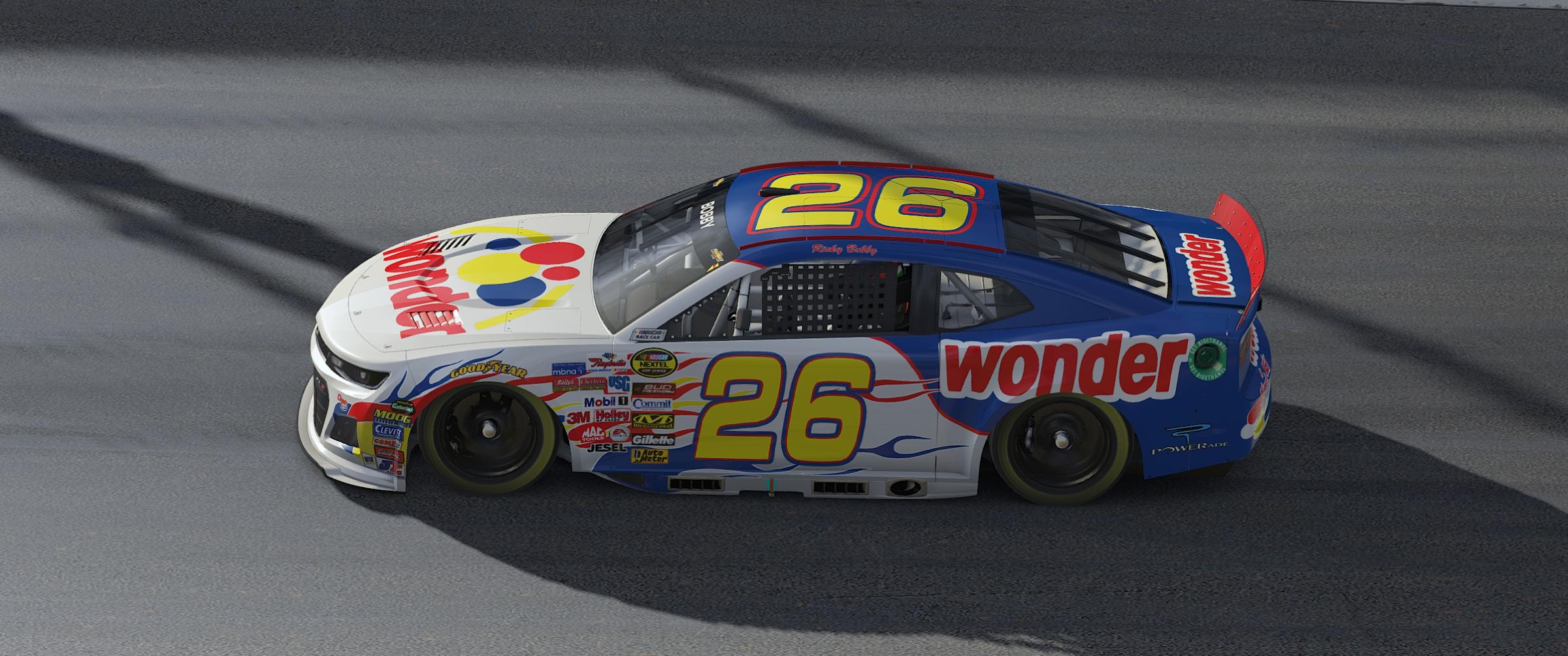 Talladega Nights Ricky Bobby Wonder Bread 26 car replica by Matthew A ...